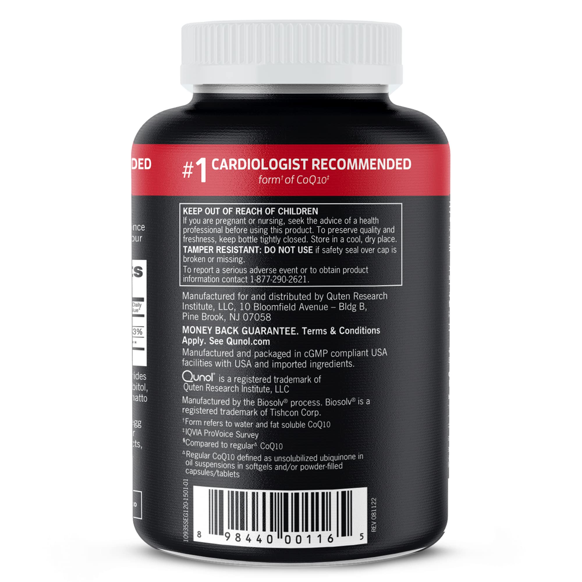 CoQ10 100mg Softgels High Absorption for Heart Health & Energy Support 120 Ct
