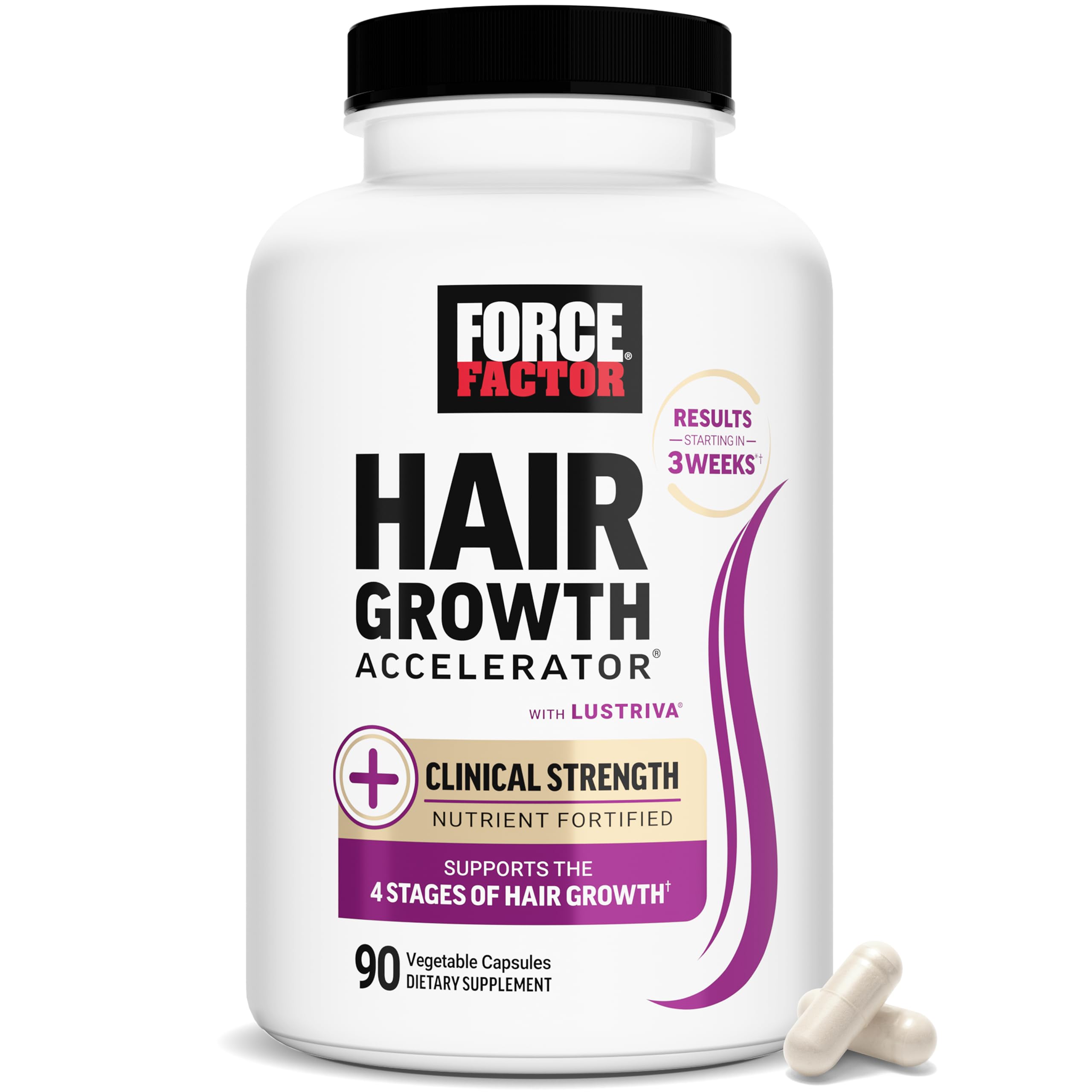 Hair Growth Multivitamin Lustriva Biotin 90 Capsules