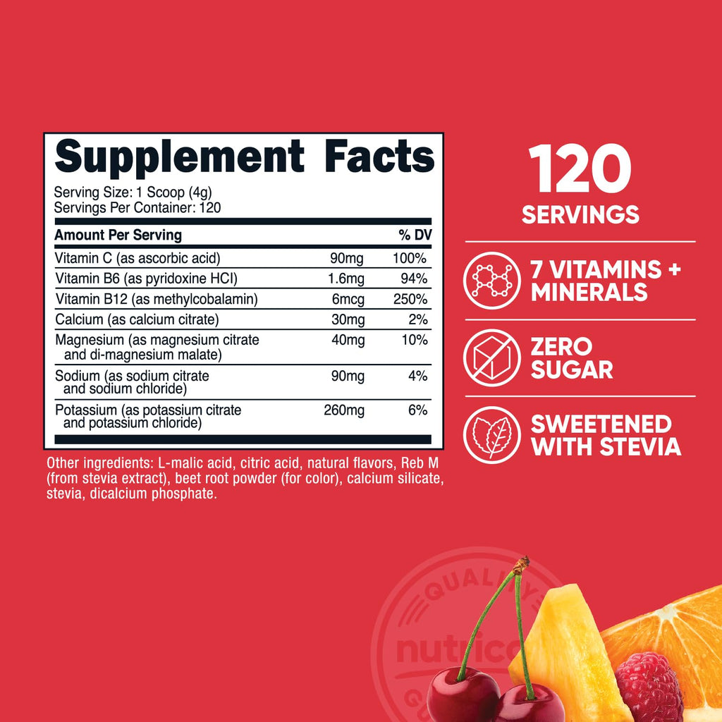 Electrolyte Powder Drink Mix – Hydration Support, 120 Servings