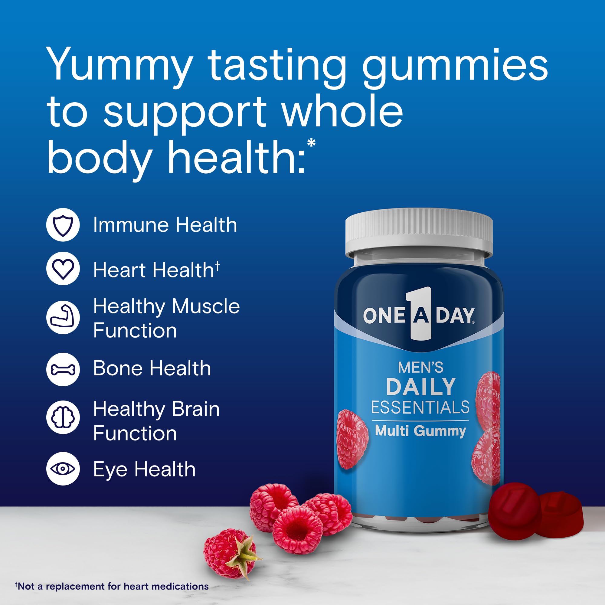 Men’s Multivitamin Gummies Daily Essentials Zinc 120 Count