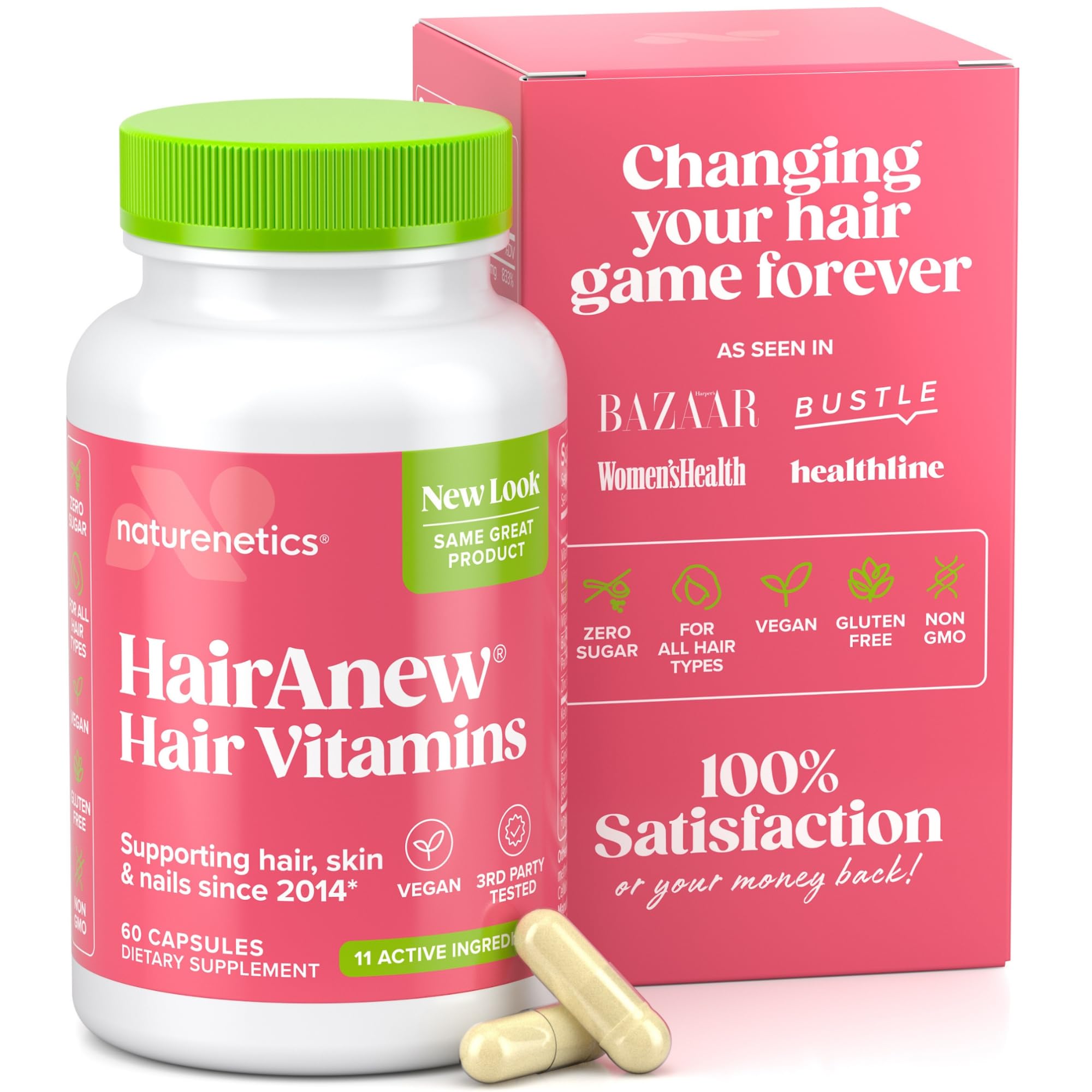 Hair Growth Vitamins Biotin 5000mcg Vegan 60 Capsules