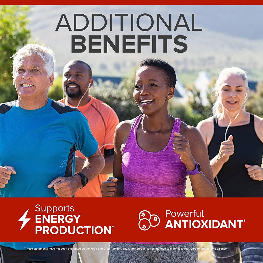 CoQ10 100mg Softgels High Absorption for Heart Health & Energy Support 120 Ct