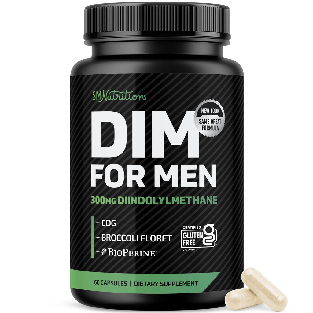 DIM 300 mg for Men – Estrogen Blocker & Hormone Support, 60 Ct