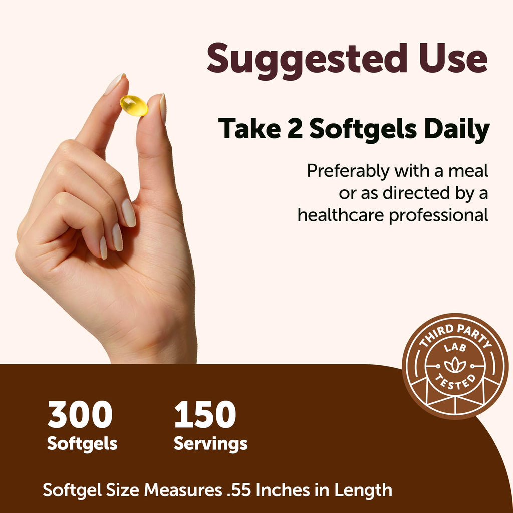 Odorless Garlic Extract Softgels for Heart & Immune Support 300 Ct