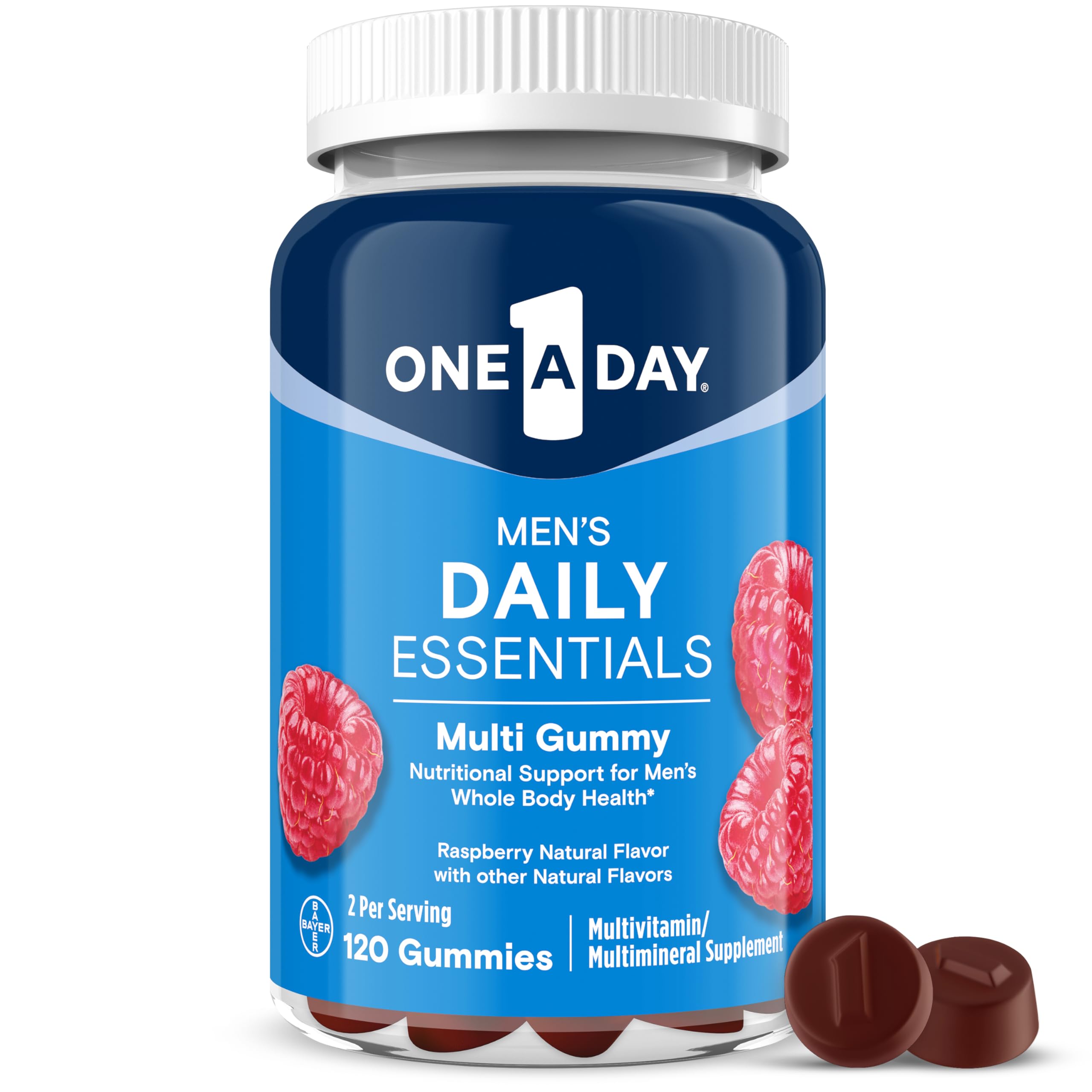 Men’s Multivitamin Gummies Daily Essentials Zinc 120 Count