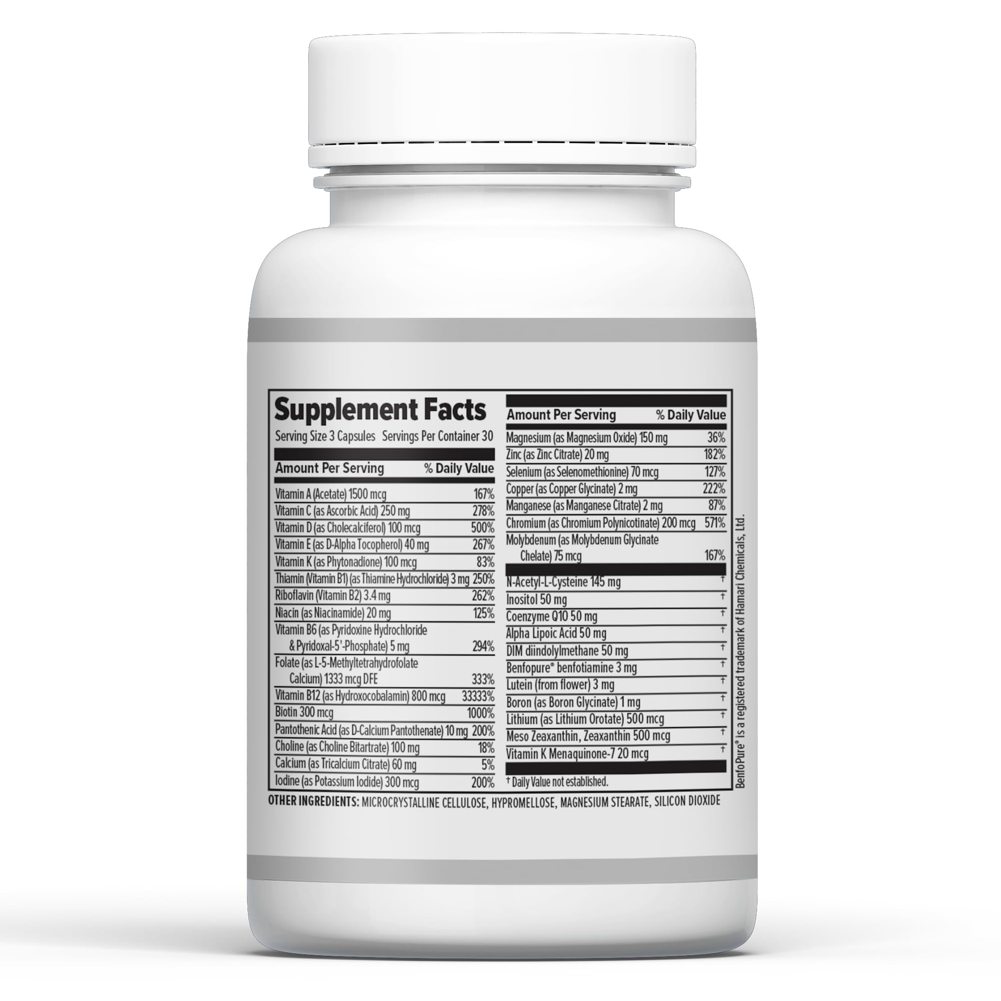 Men's Methylated Multivitamin – 34-in-1, B12, 5-MTHF, NAC, Methyl B Complex, 90 Capsules