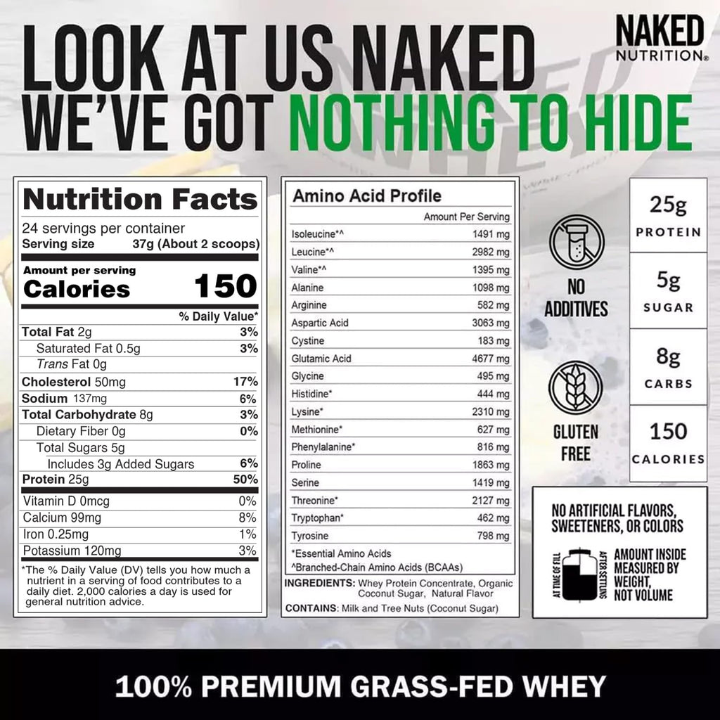 Grass Fed Whey Protein Vanilla 3 Ingredients 24 Servings