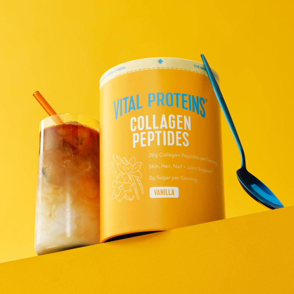 Vanilla Collagen Peptides Powder Hair Skin Joint Support
