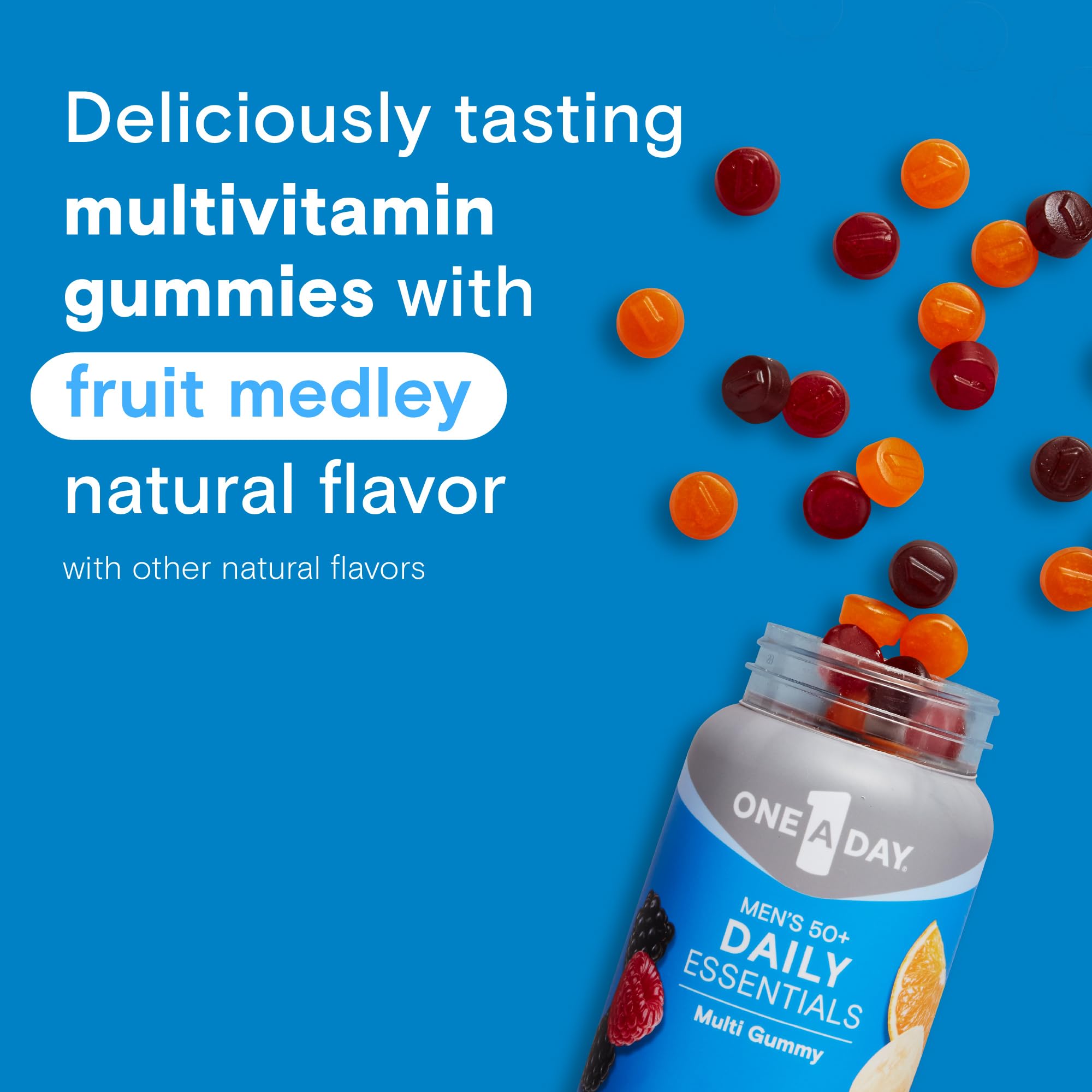 Men’s 50+ Multivitamin Gummies Daily Essentials 120 Count