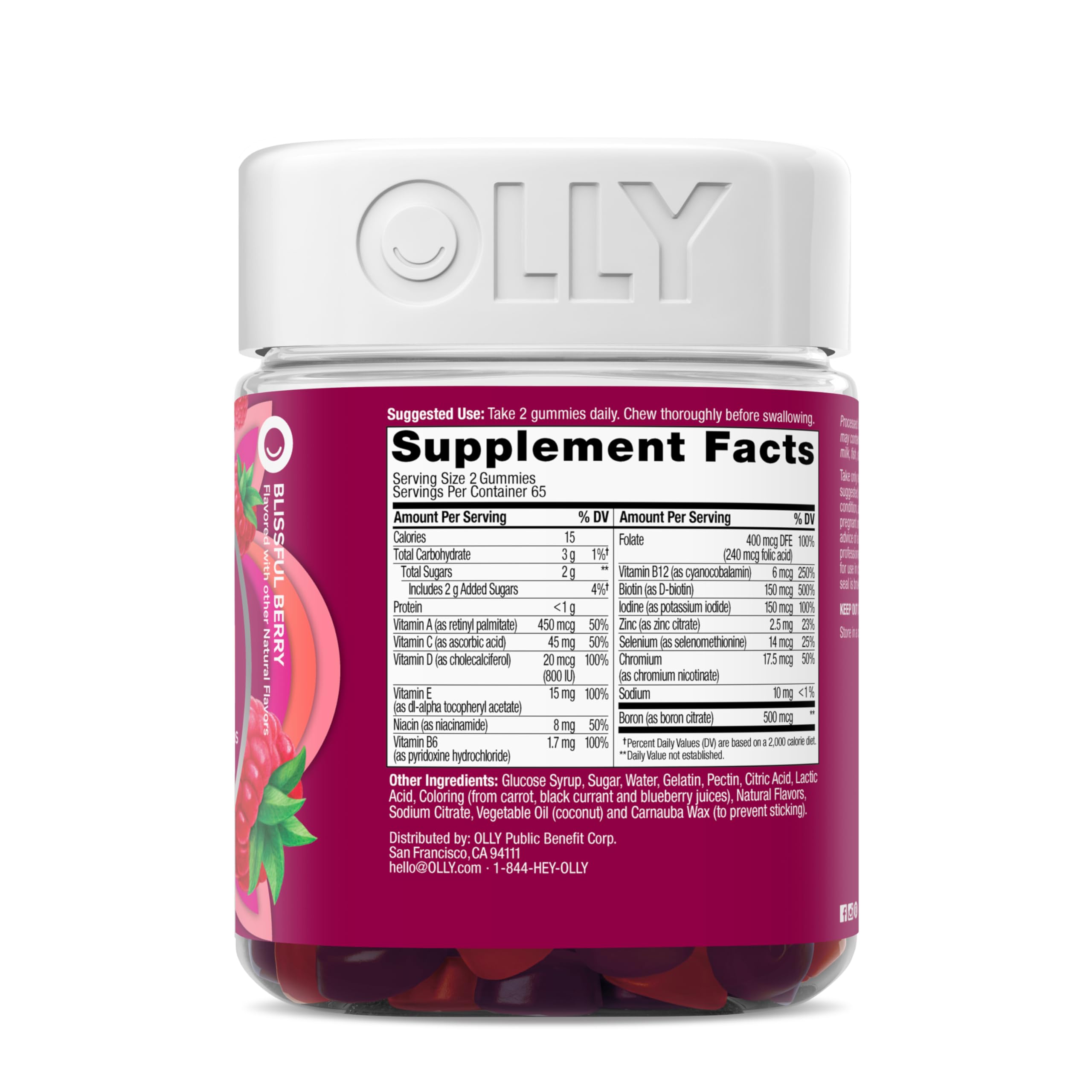 Multivitamin Gummies with Biotin – Berry Flavor, 130 Count
