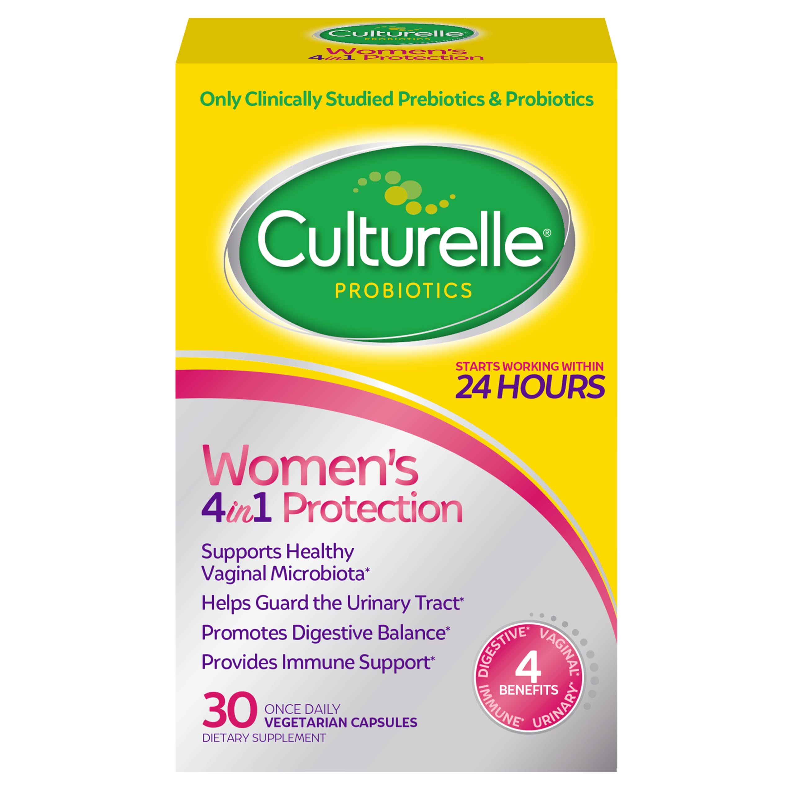 Women’s Probiotic 4-in-1 with Prebiotics – Gut & Vaginal Support