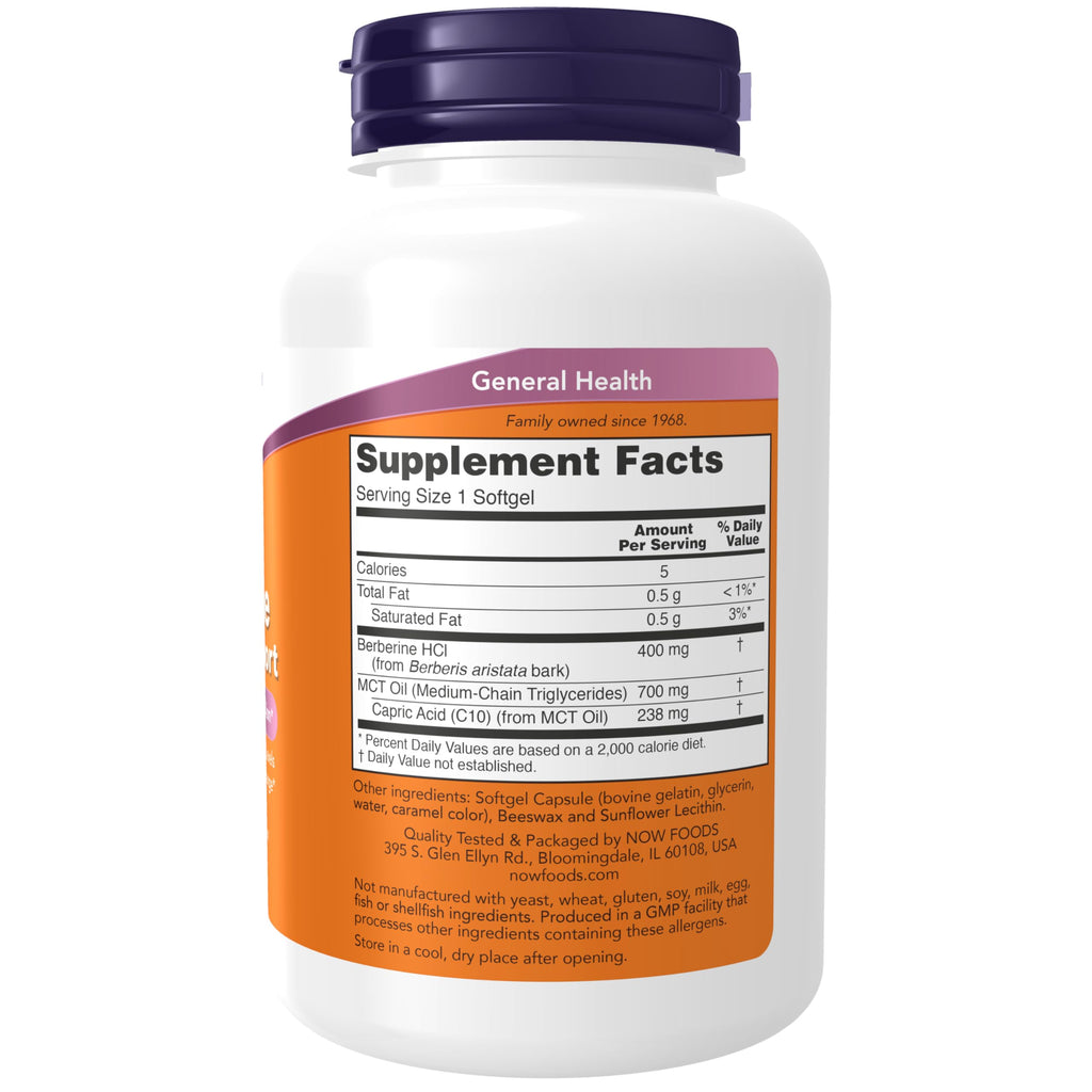 Berberine Glucose Support with MCT Oil – 90 Softgels