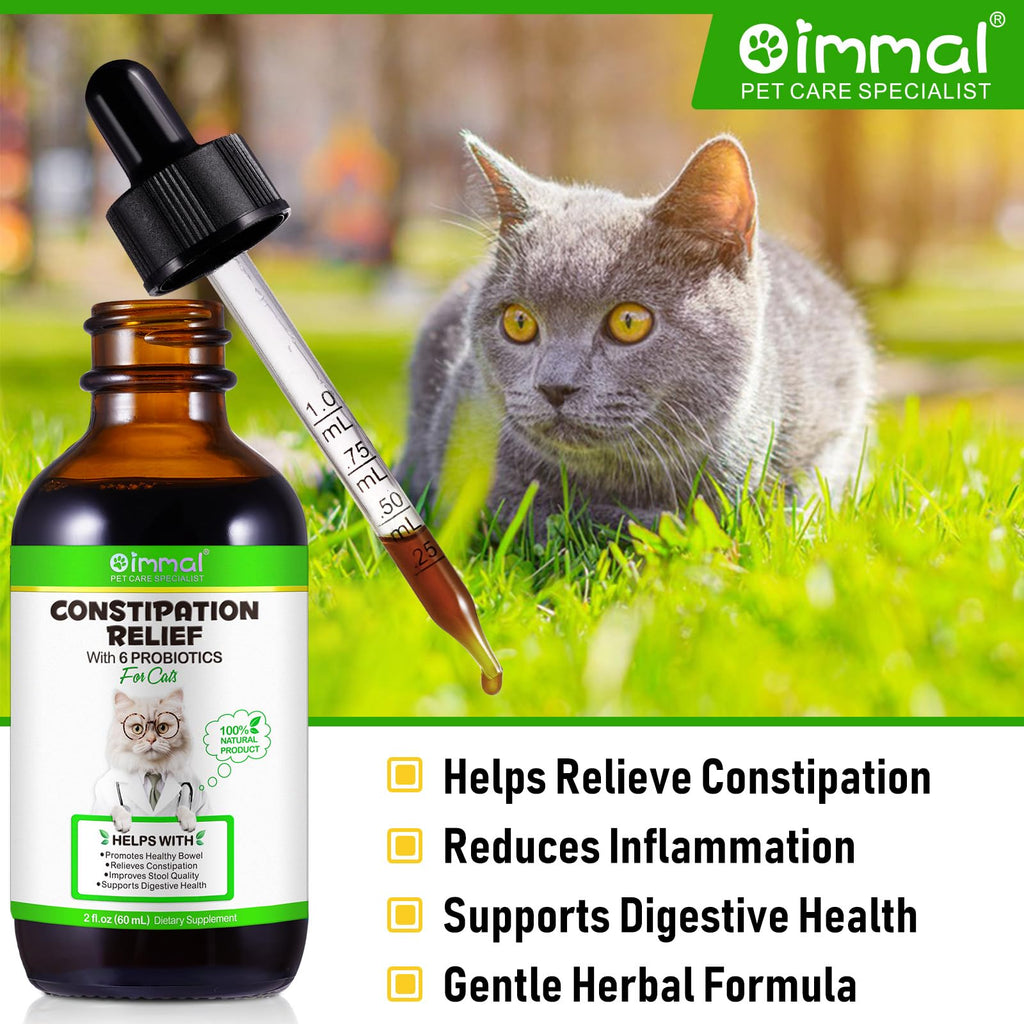 Natural Constipation Relief Liquid Laxative for Cats – 2oz