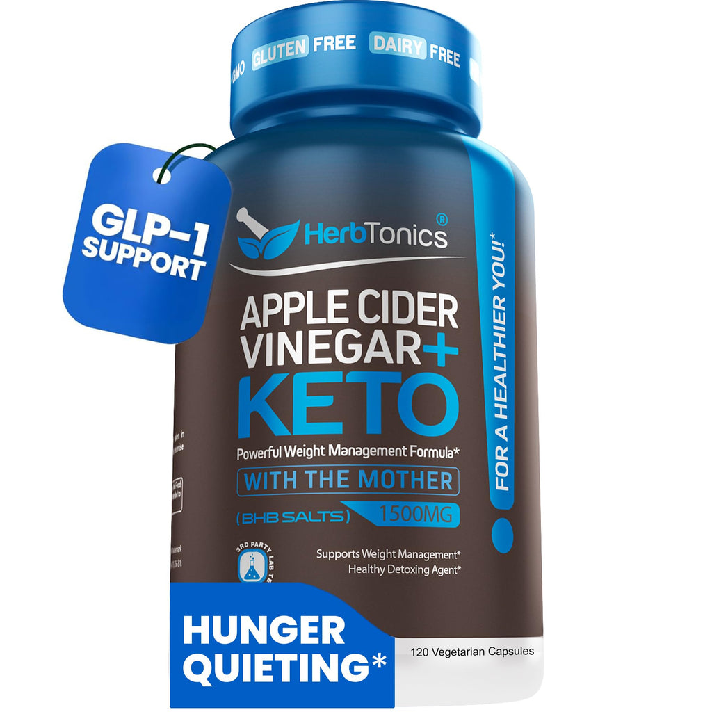 Apple Cider Vinegar Capsules with BHB for Appetite & Metabolism Support 120 Ct