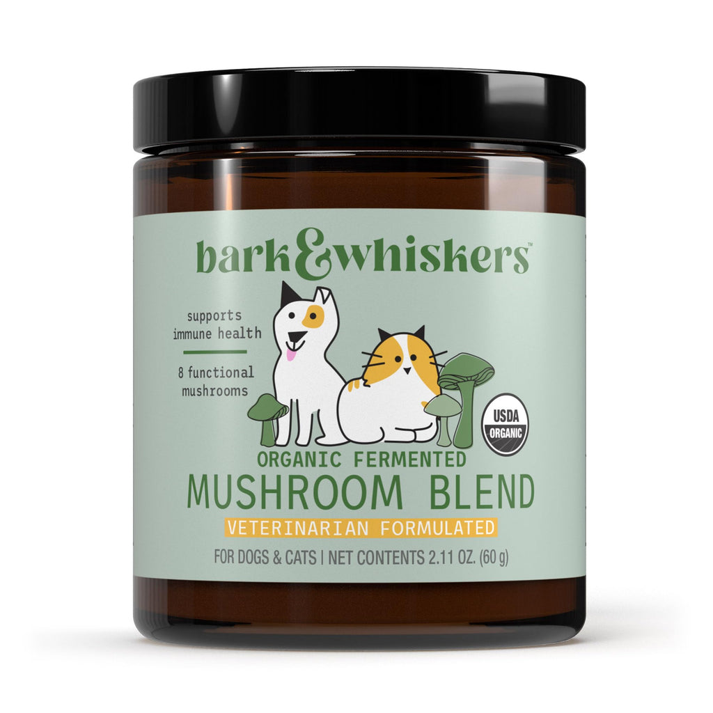 Organic Fermented Mushroom Blend for Dogs & Cats – 60 Scoops