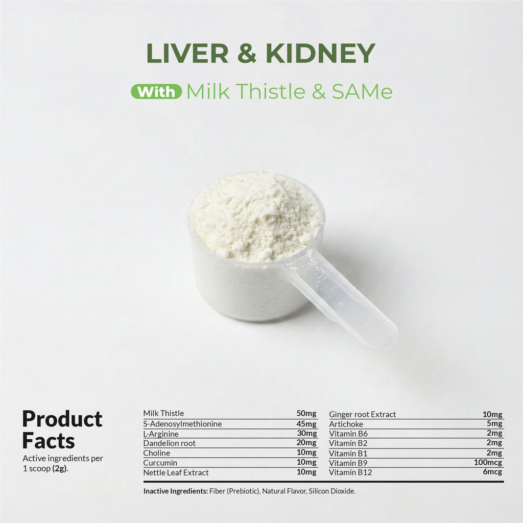 Milk Thistle Liver & Kidney Support Powder for Cats