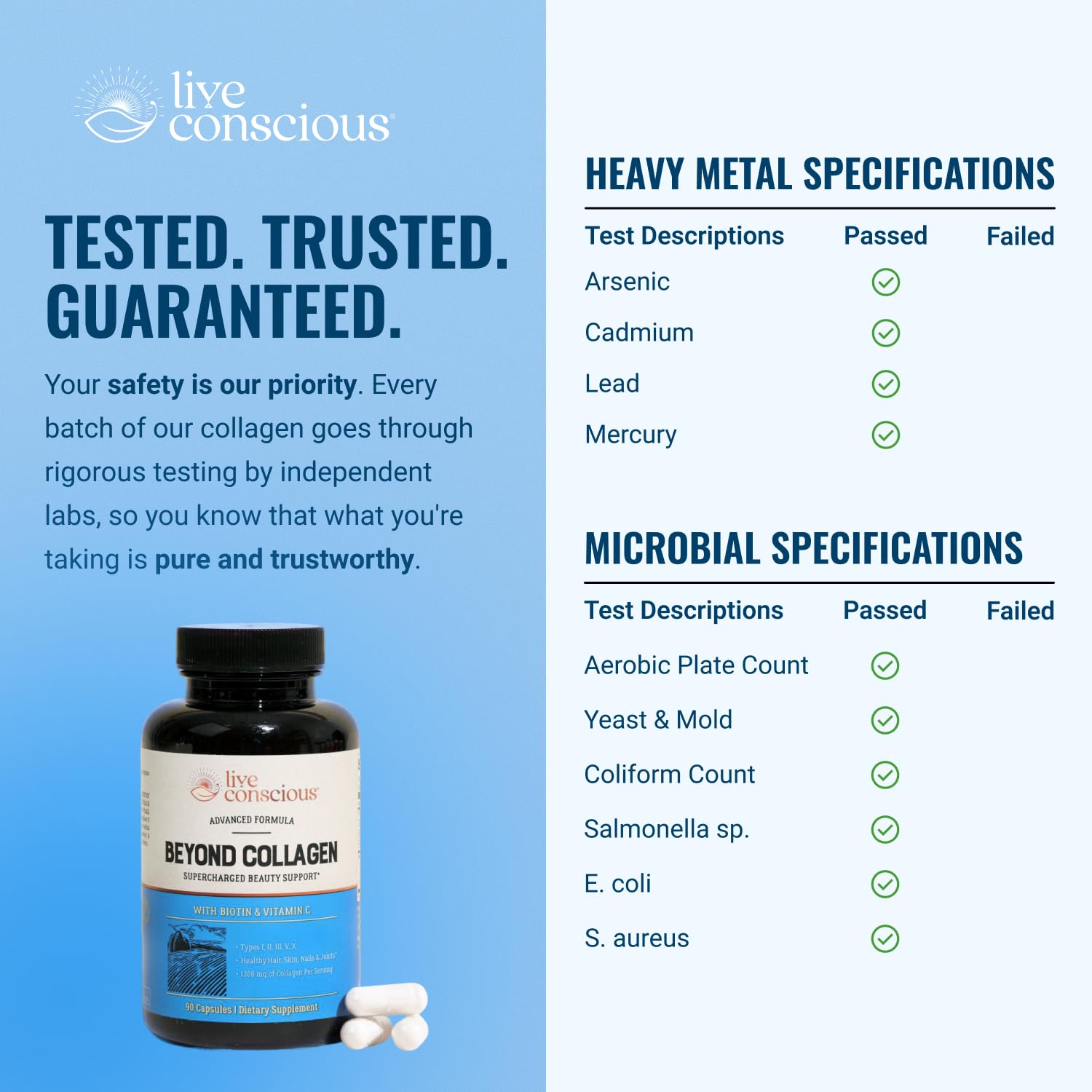Multi Collagen Capsules Types I II III V X 90 Count