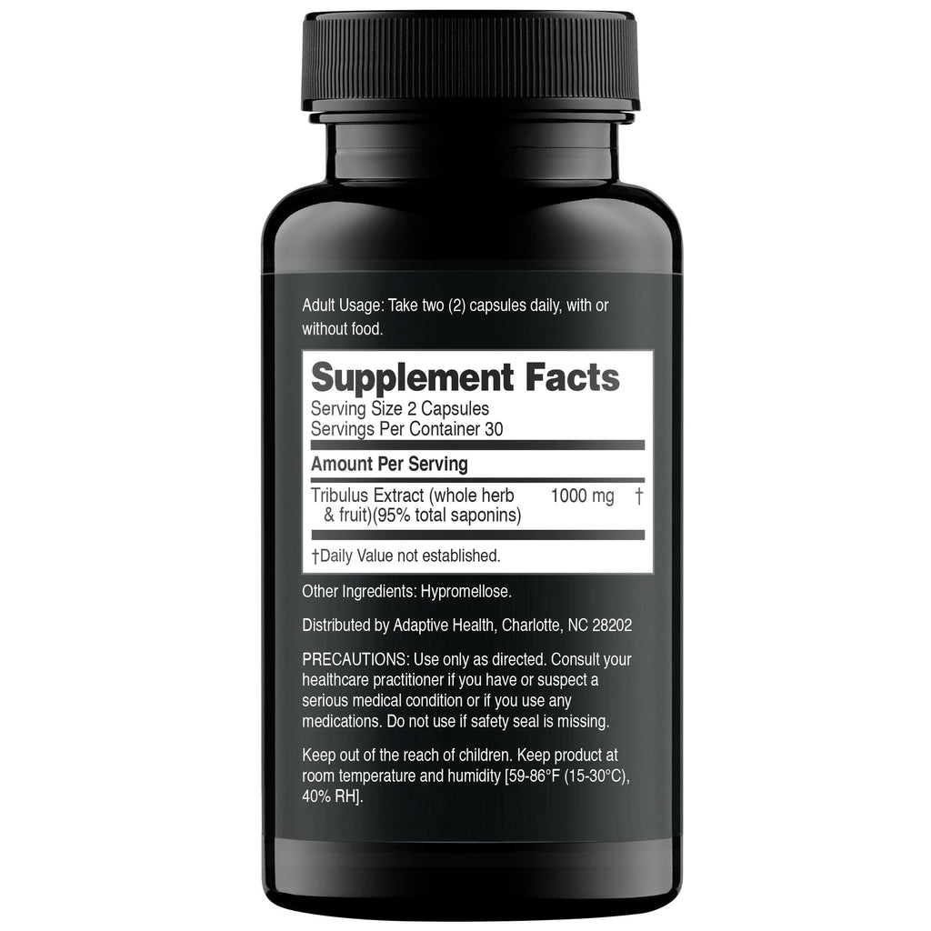 Tribulus Terrestris 1000 mg Capsules – Testosterone Support, 60 Ct