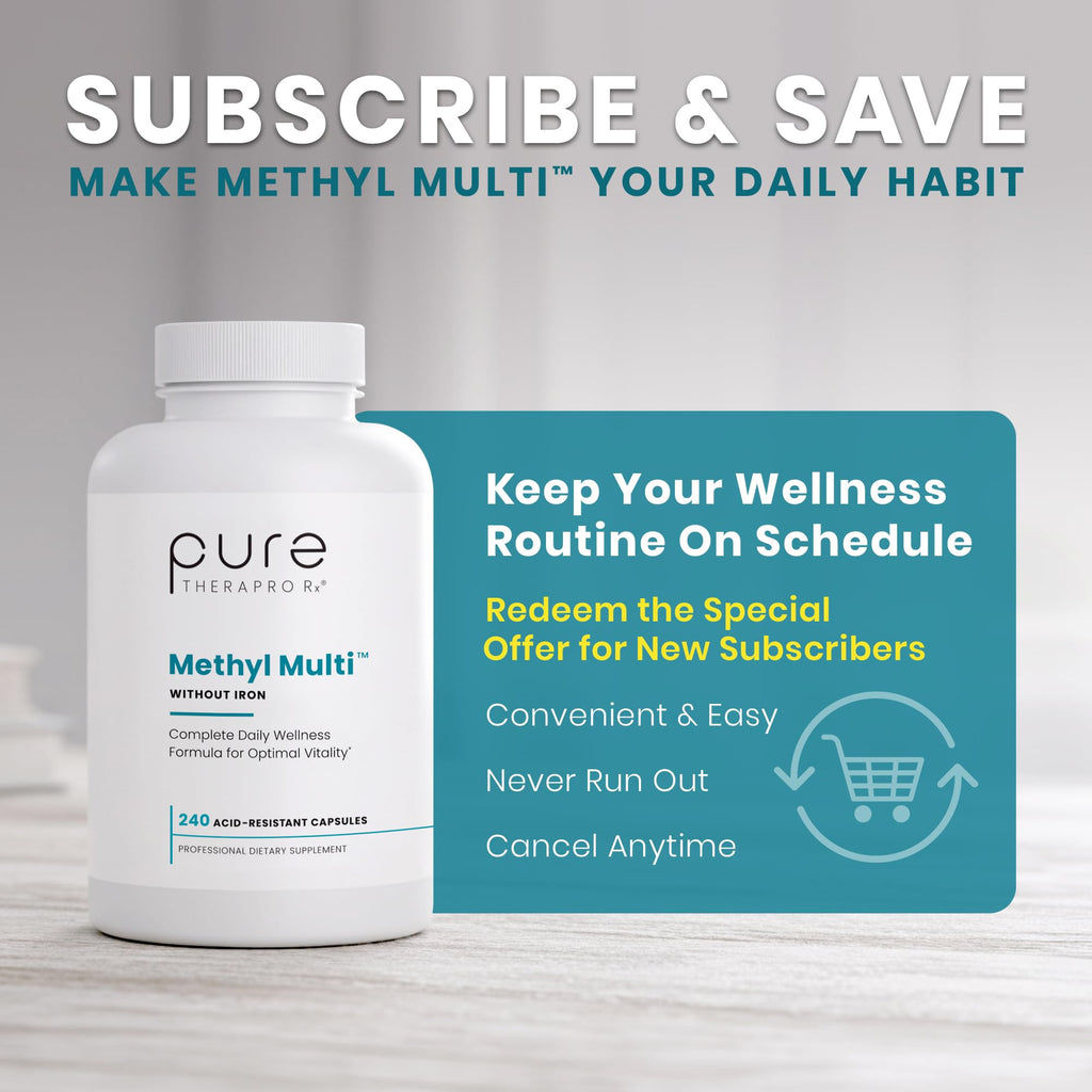 Methylated Multivitamin | Men & Women | Methyl B12 & Methylfolate