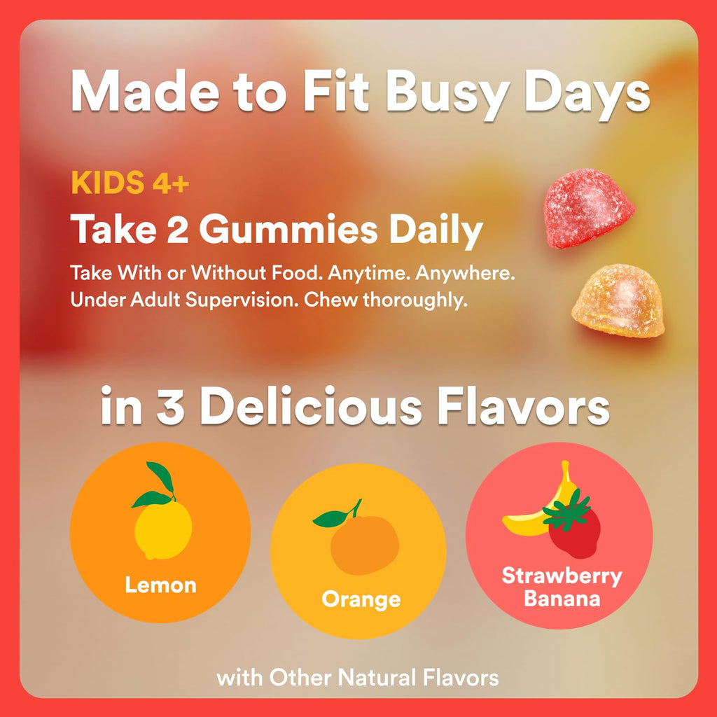 Kids Multivitamin Gummies with Omega 3 DHA 60 Count