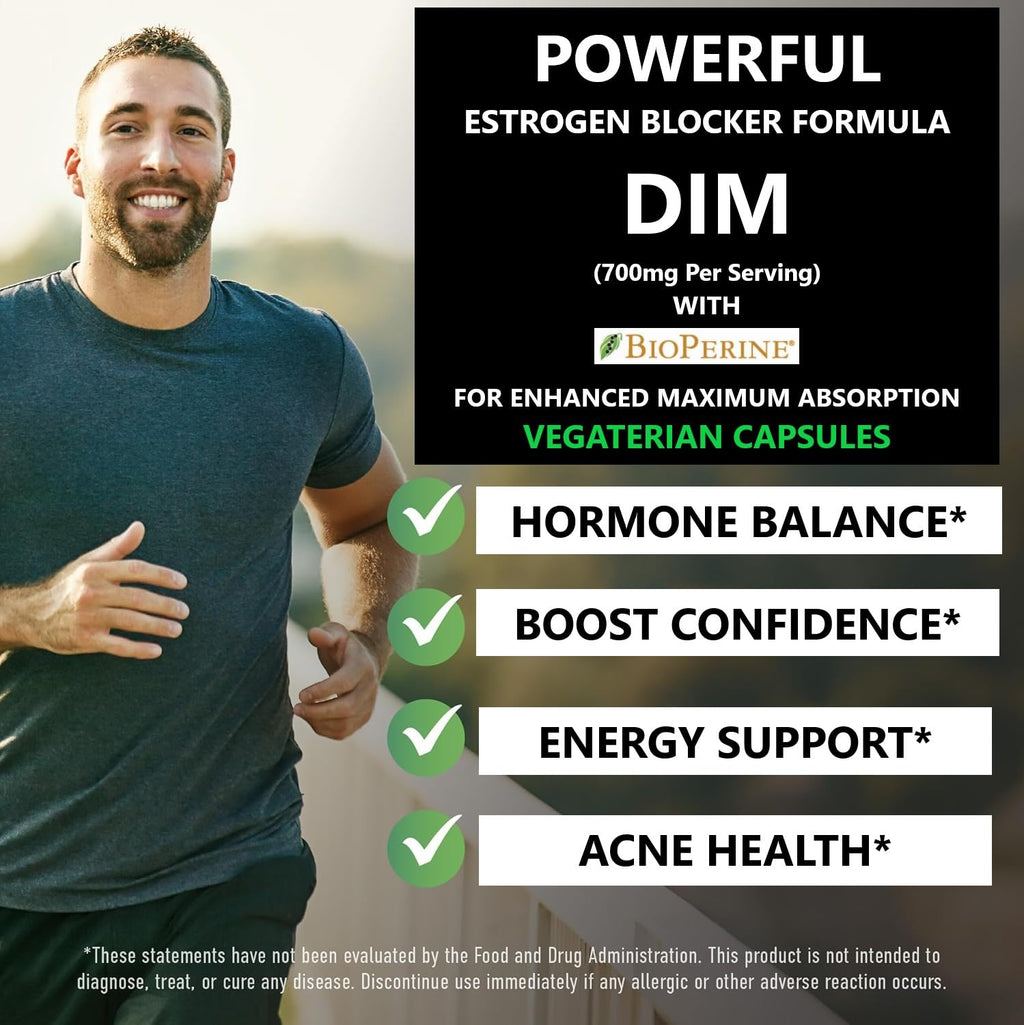 DIM 700 mg Estrogen Blocker – Hormone Balance Support, 60 Ct