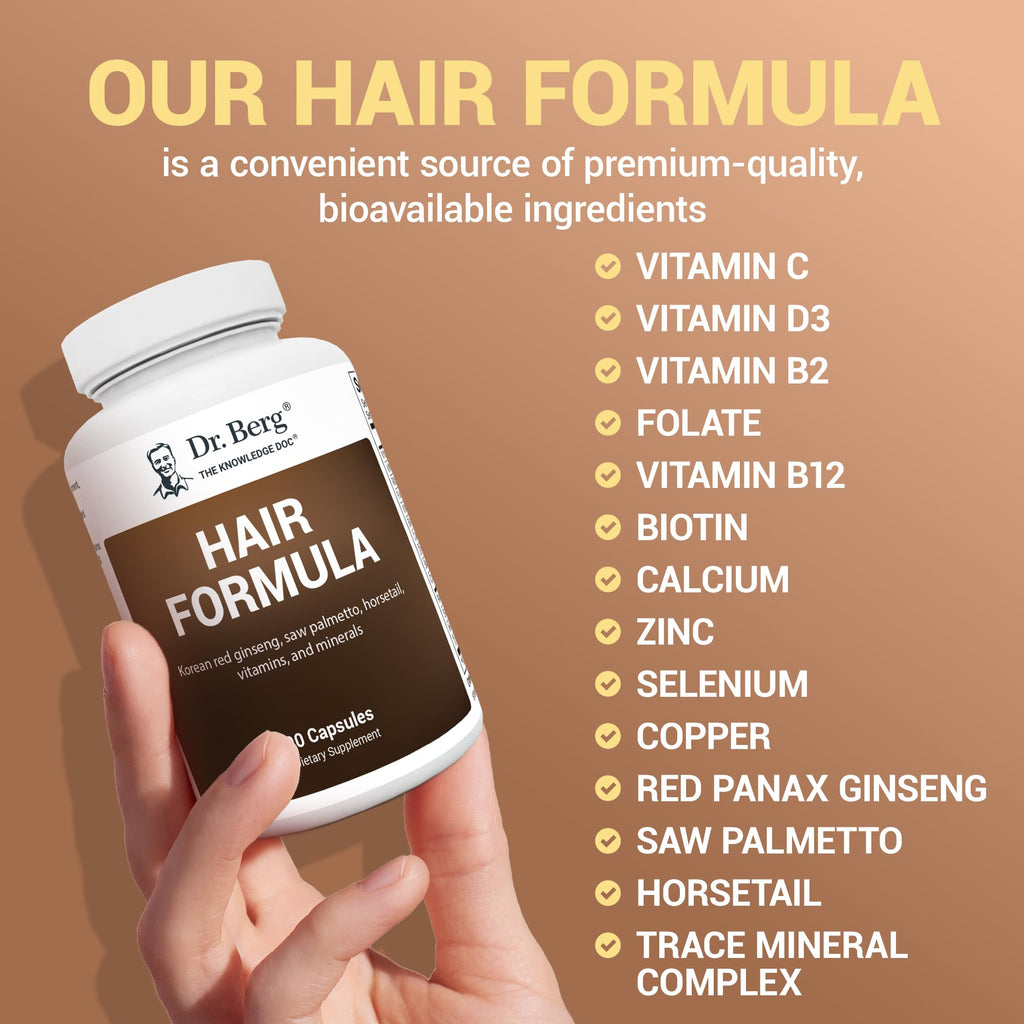 Hair Skin Nails Vitamins Biotin DHT Support 90 Capsules