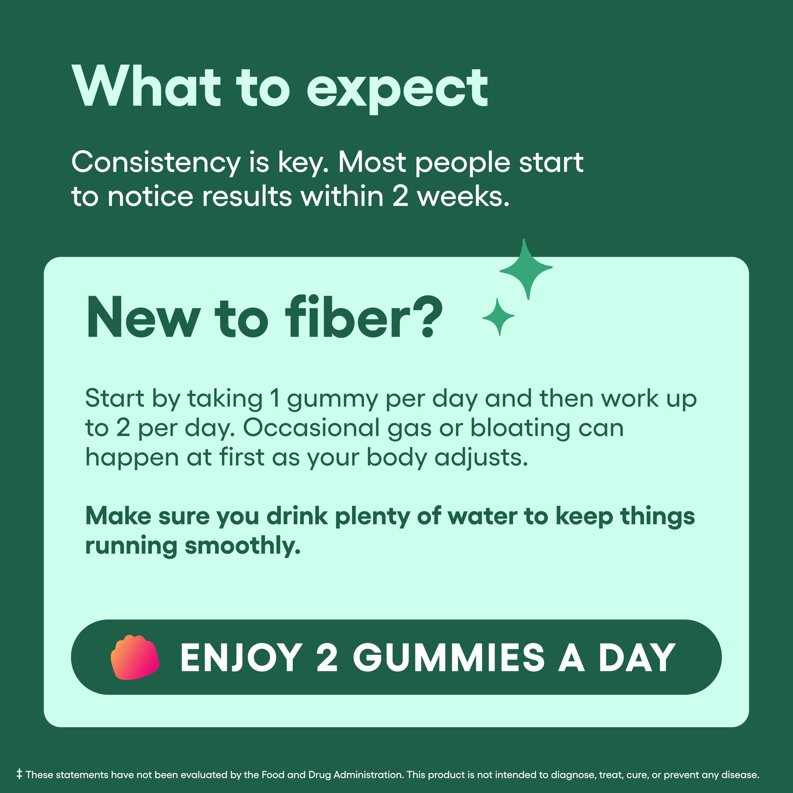 Prebiotic Fiber Gummies – Digestive Health & Regularity, 60 Count