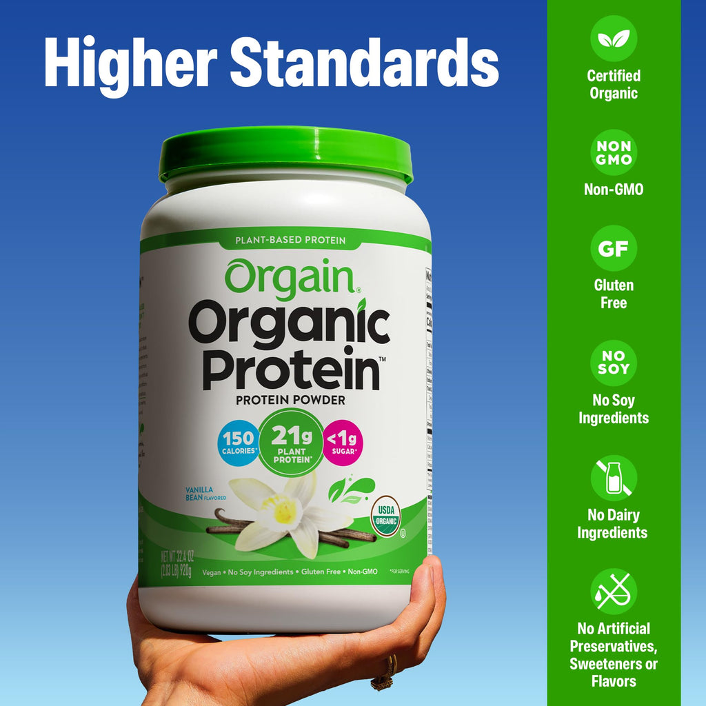 Vanilla Organic Plant Based Protein Powder