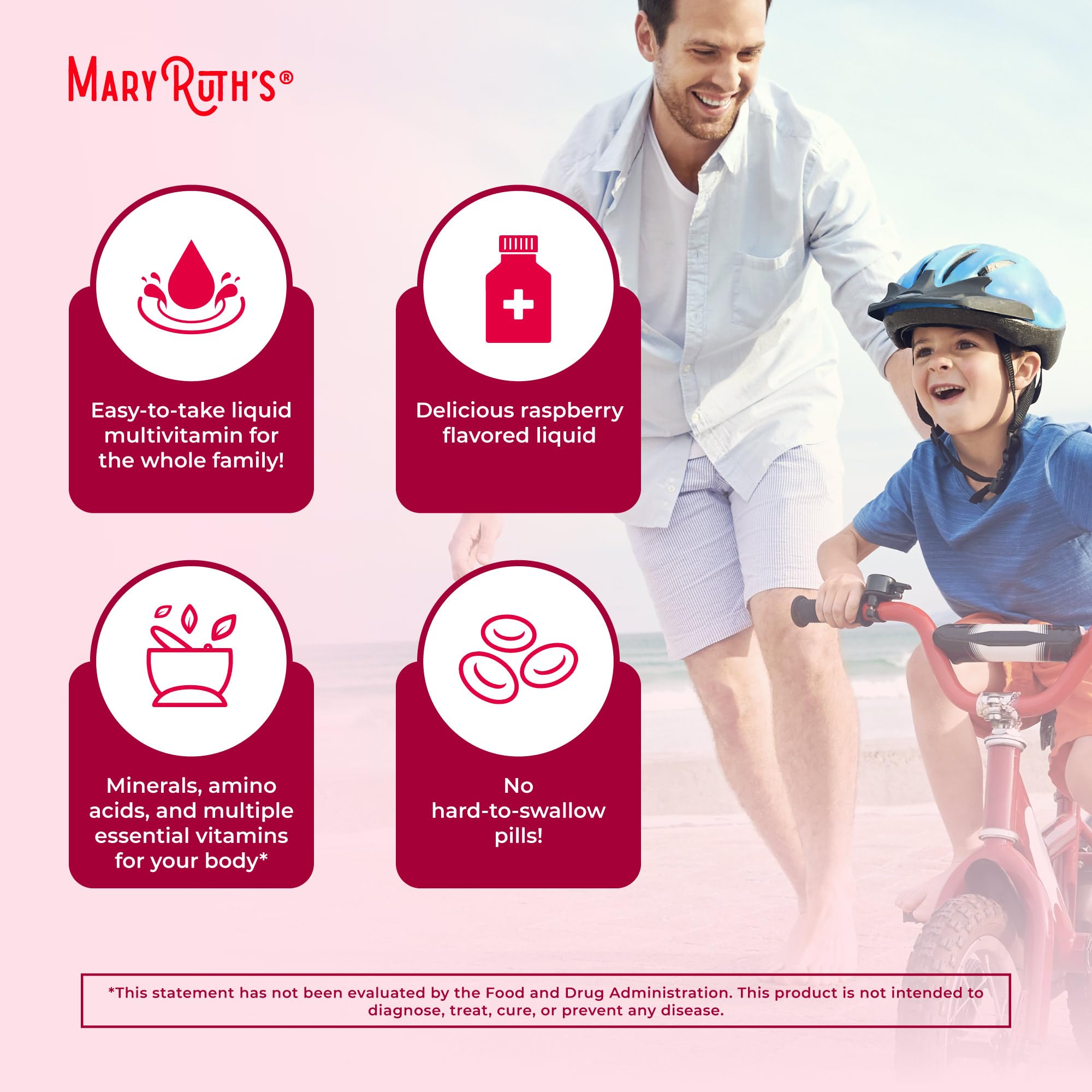 Liquid Daily Multivitamin | Women Men & Kids | Vegan Non-GMO | 32 Servings