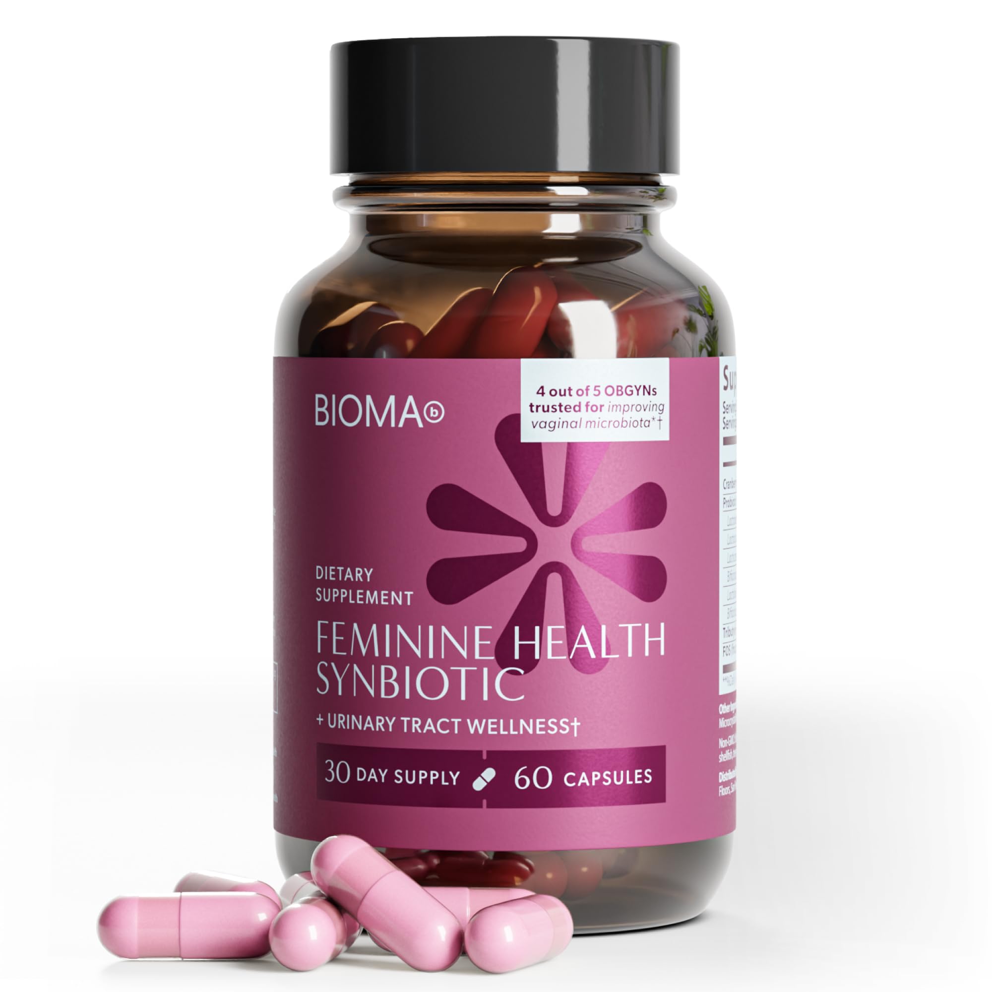 Women’s Synbiotic Probiotic – Vaginal & Urinary Support, 60 Caps