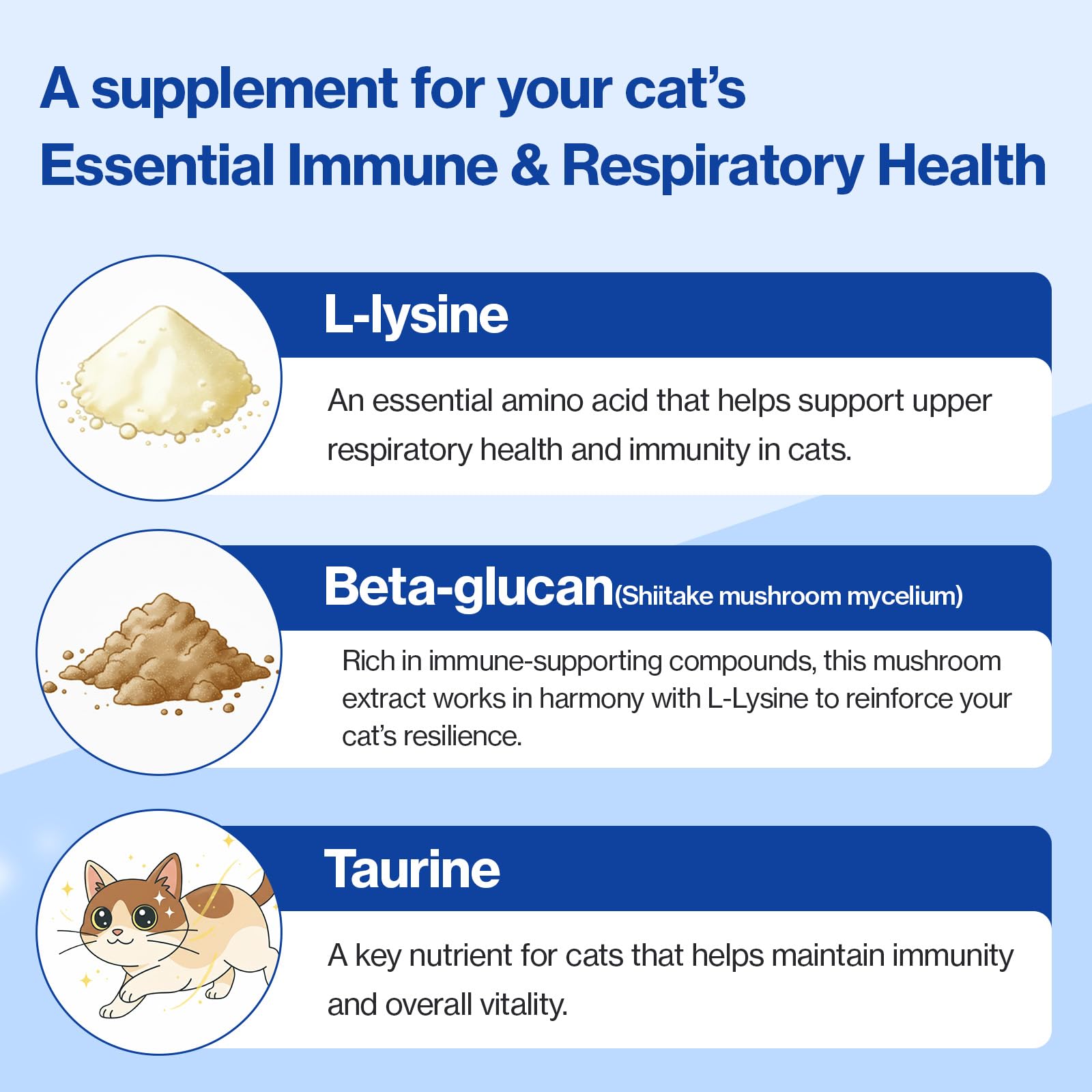 L-Lysine Lickable Immune Support Supplement for Cats – 30ct