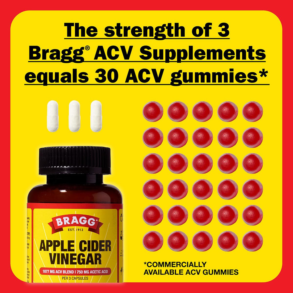 Apple Cider Vinegar Capsules with Vitamin D & Zinc for Immune Support