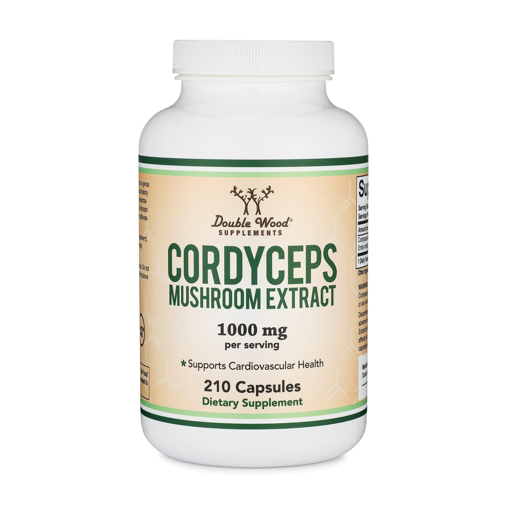 Cordyceps Mushroom Capsules 1000mg – Energy & Immune Support, 210 Ct