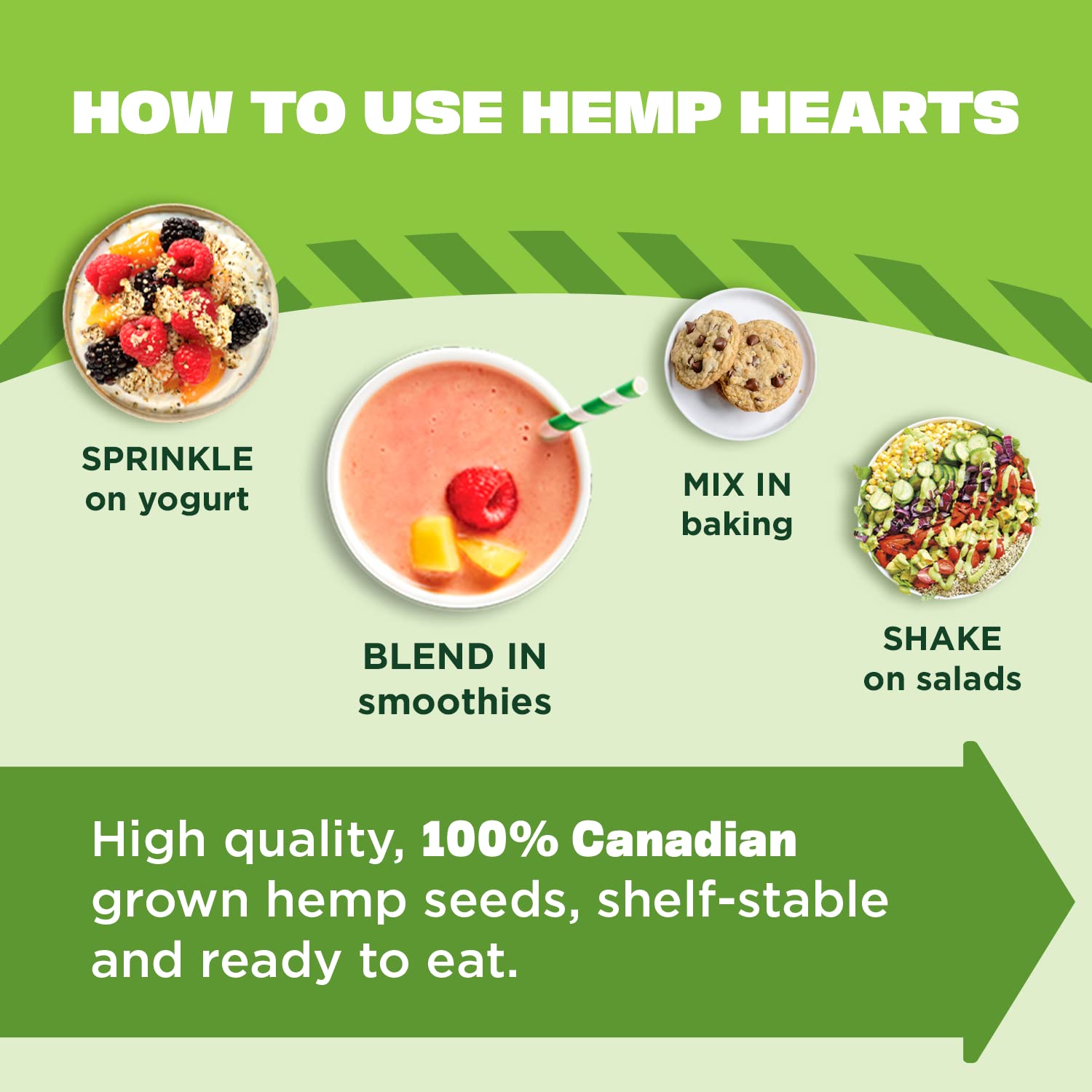 Organic Hemp Seeds Plant Protein Omega 3 6
