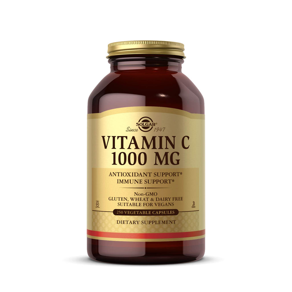 Vitamin C 1000mg Capsules with Bioflavonoids for Immune & Skin Support 250 Ct