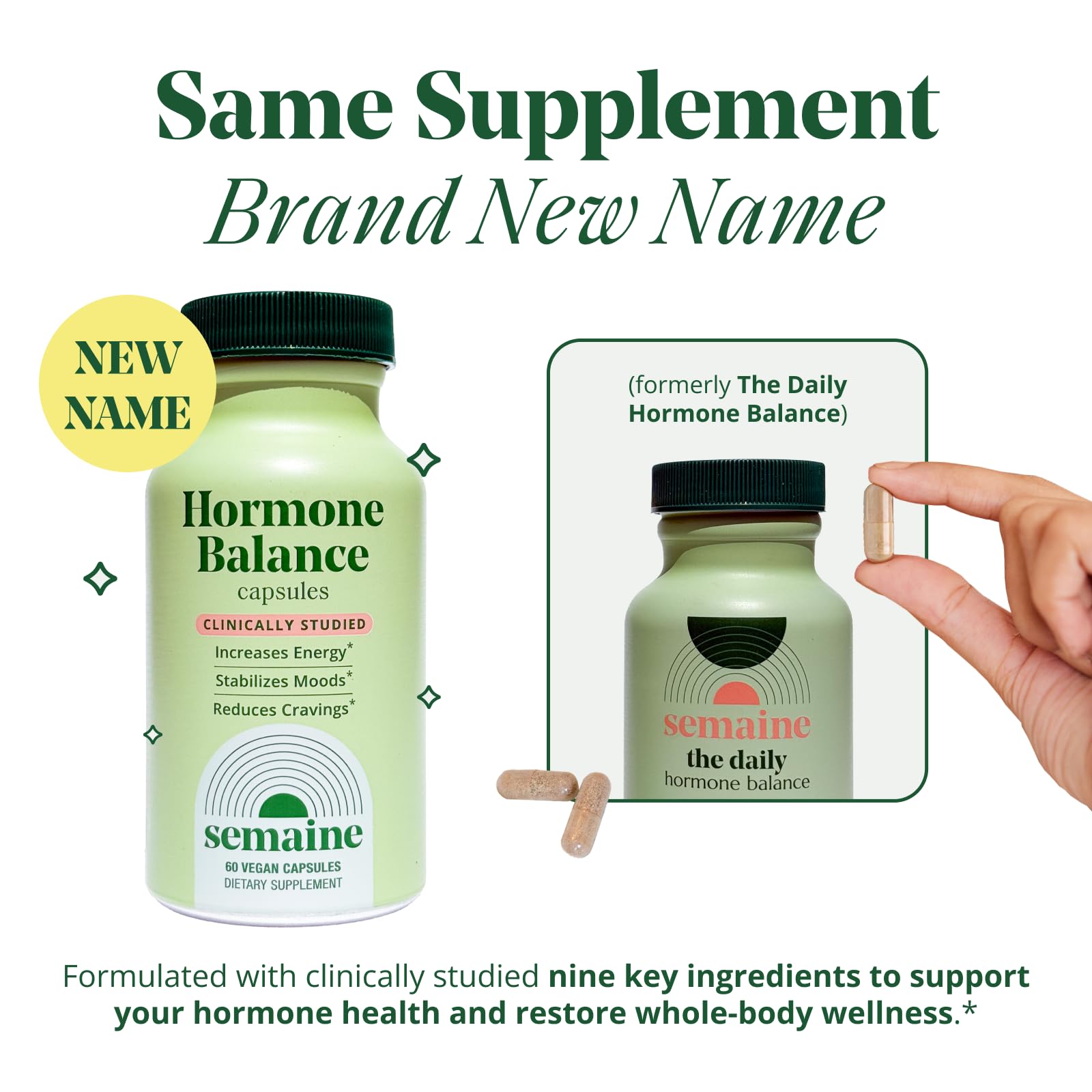 Hormone Balance Supplement – Mood, Sleep & Skin Support, 60 Ct