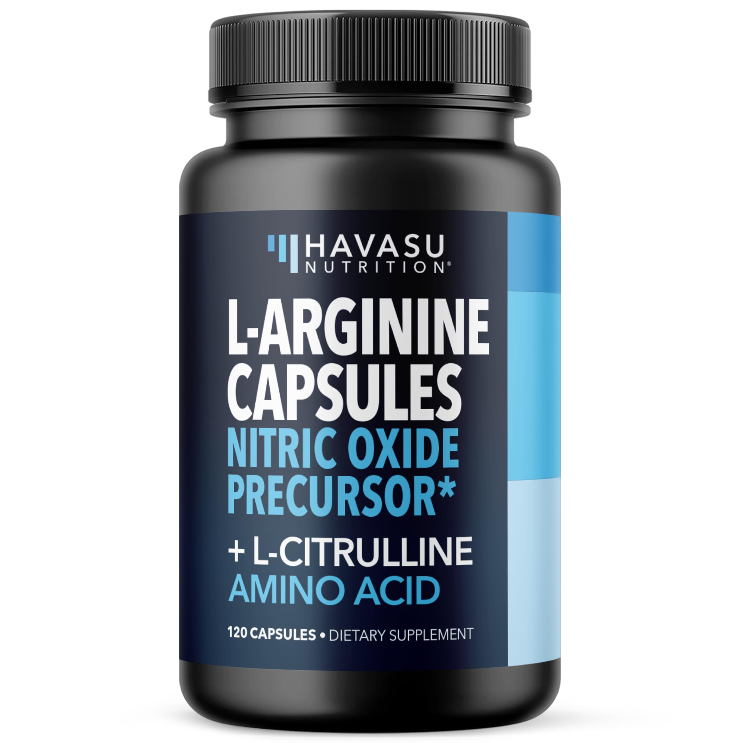 L-Arginine & L-Citrulline Capsules – Nitric Oxide Support, 120 Ct