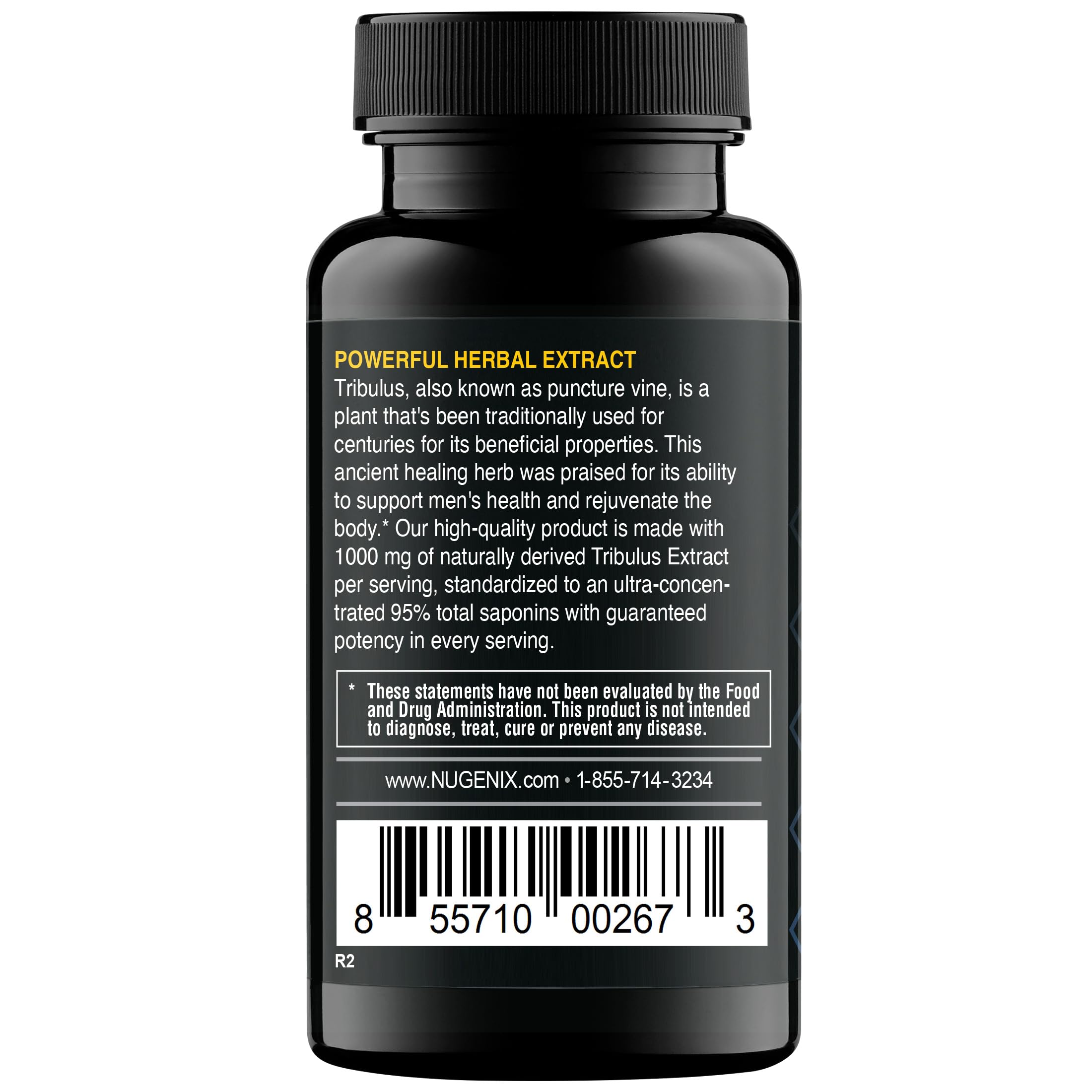 Tribulus Terrestris 1000 mg Capsules – Testosterone Support, 60 Ct