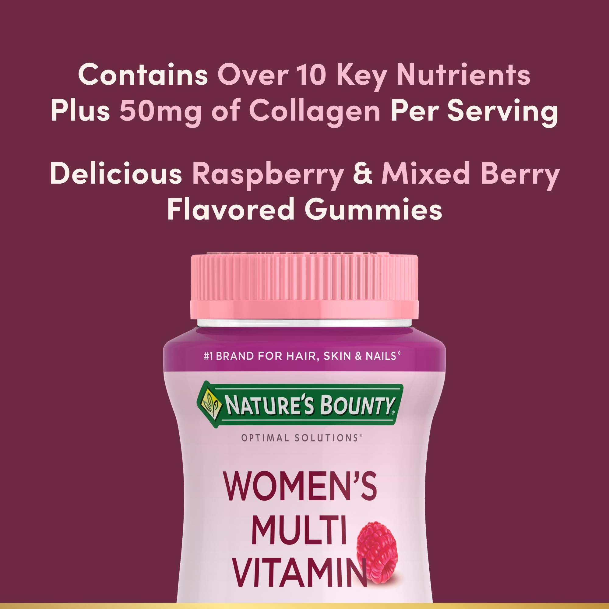 Women’s Multivitamin Gummies Immune Energy Support 80 Count