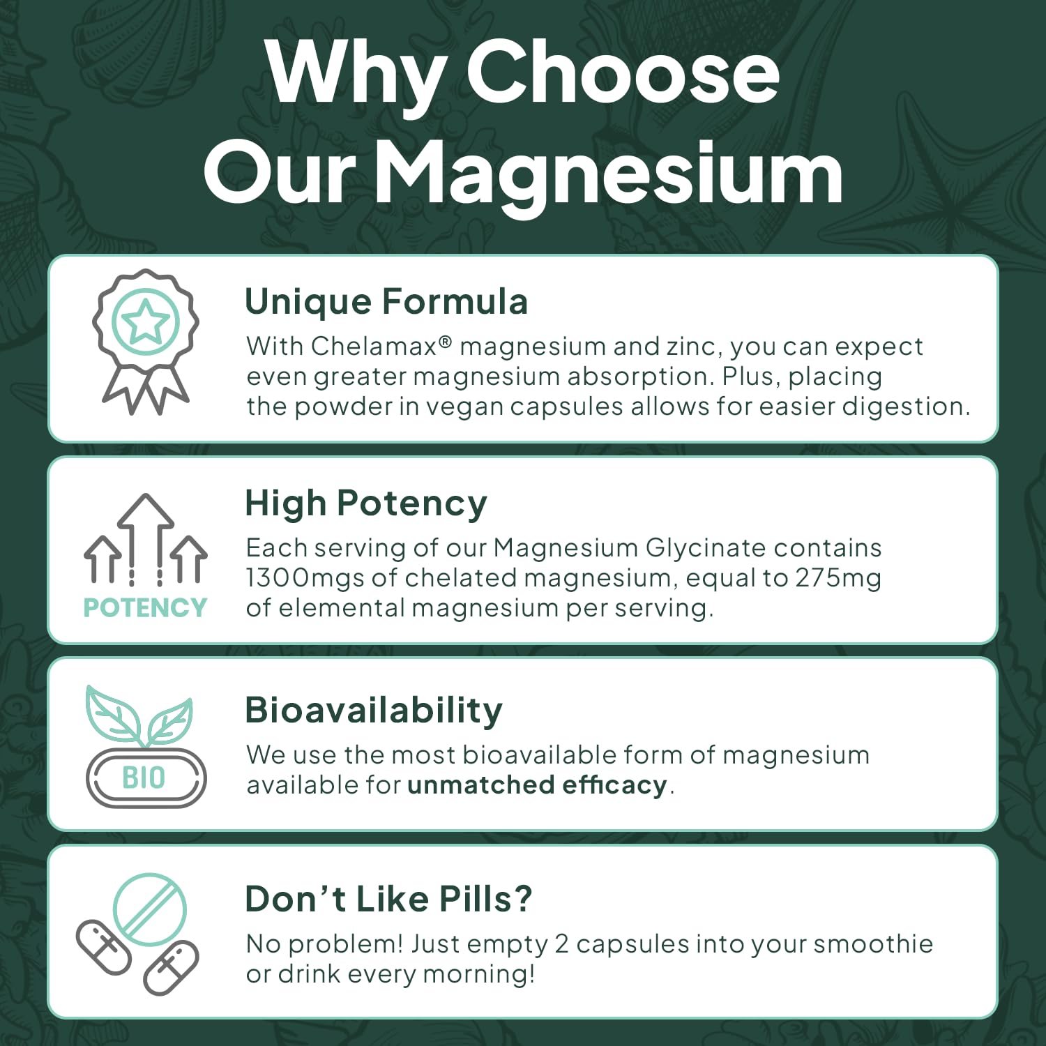 Magnesium Glycinate with Zinc – Sleep & Muscle Support, 90 Caps