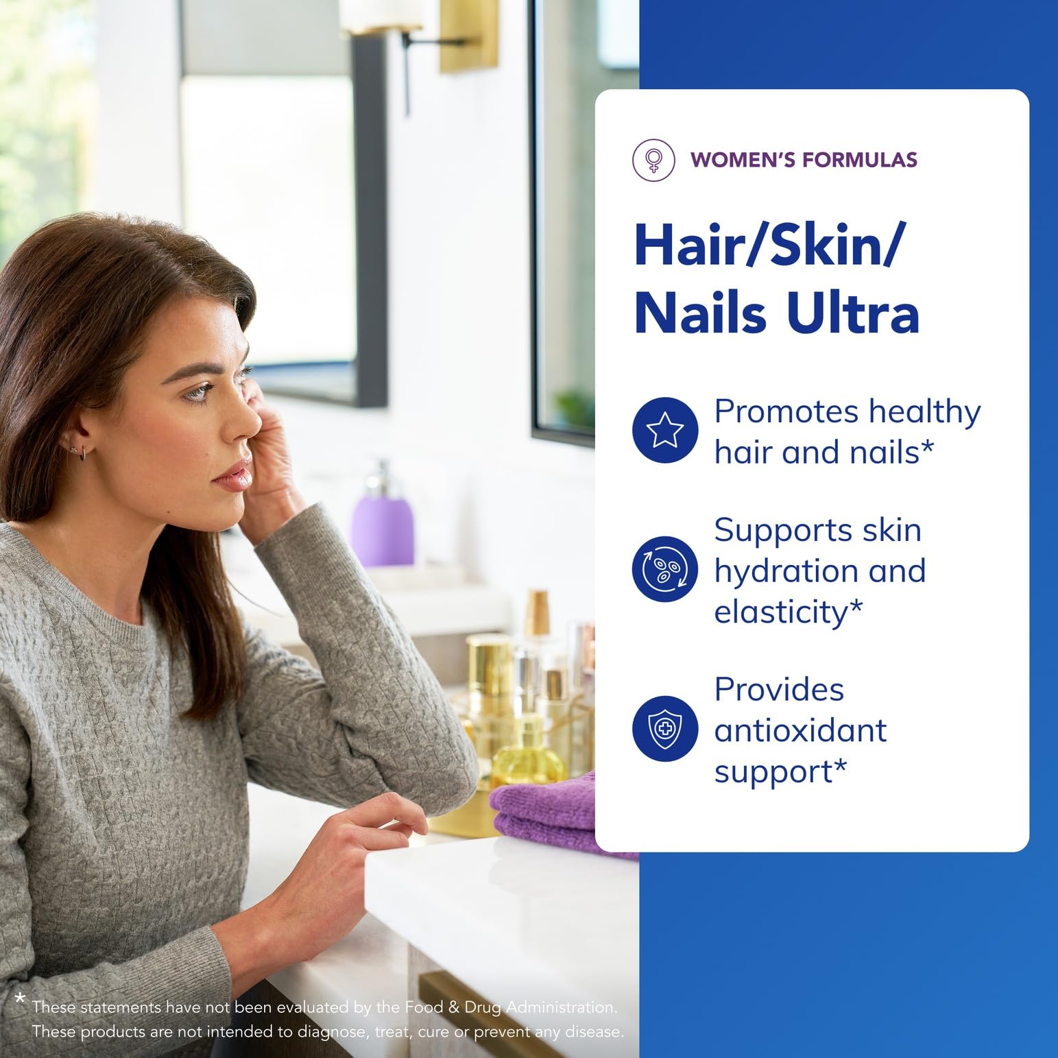 Hair Skin Nails Vitamins Biotin Collagen 60 Capsules