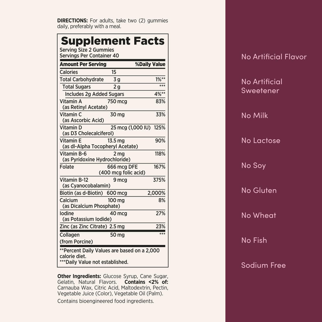 Women’s Multivitamin Gummies Immune Energy Support 80 Count