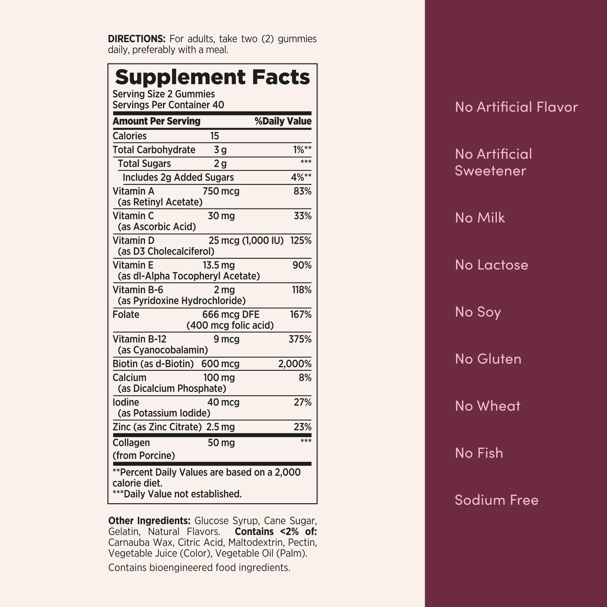 Women’s Multivitamin Gummies Immune Energy Support 80 Count