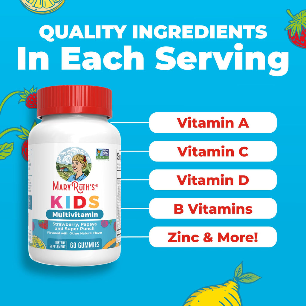 Kids Sugar Free Multivitamin Gummies Daily Support 60 Count
