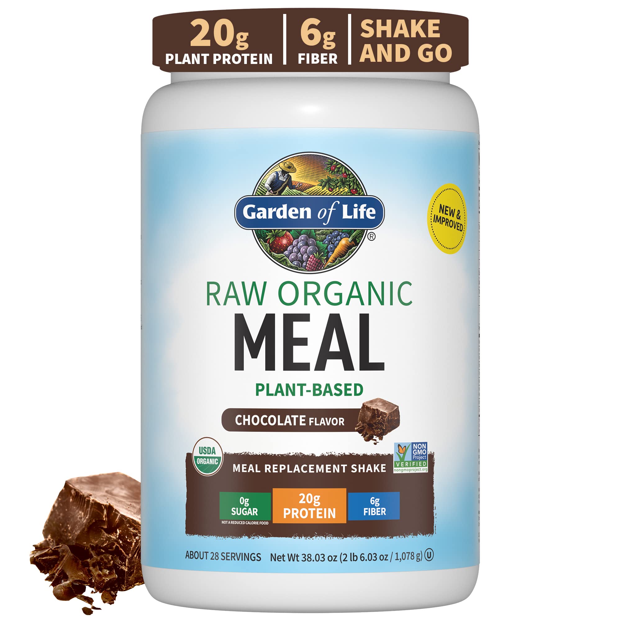 Plant-Based Organic Chocolate Meal Replacement Powder