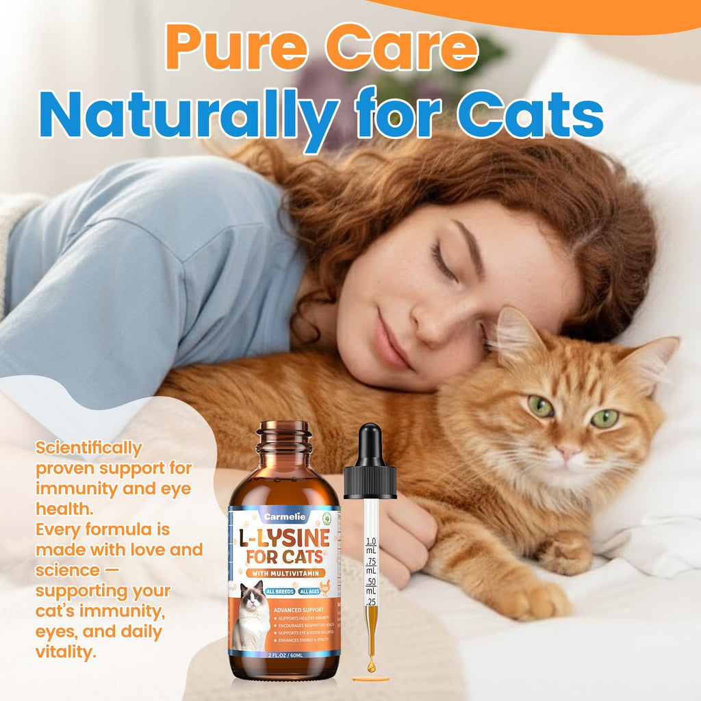 L-Lysine Liquid for Cats – Immune & Respiratory Support 60ml