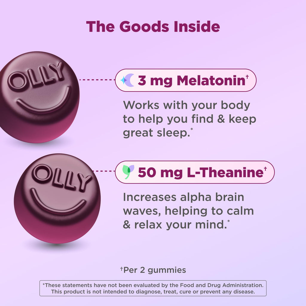 Melatonin Sleep Gummies with L-Theanine & Chamomile – 50 Count
