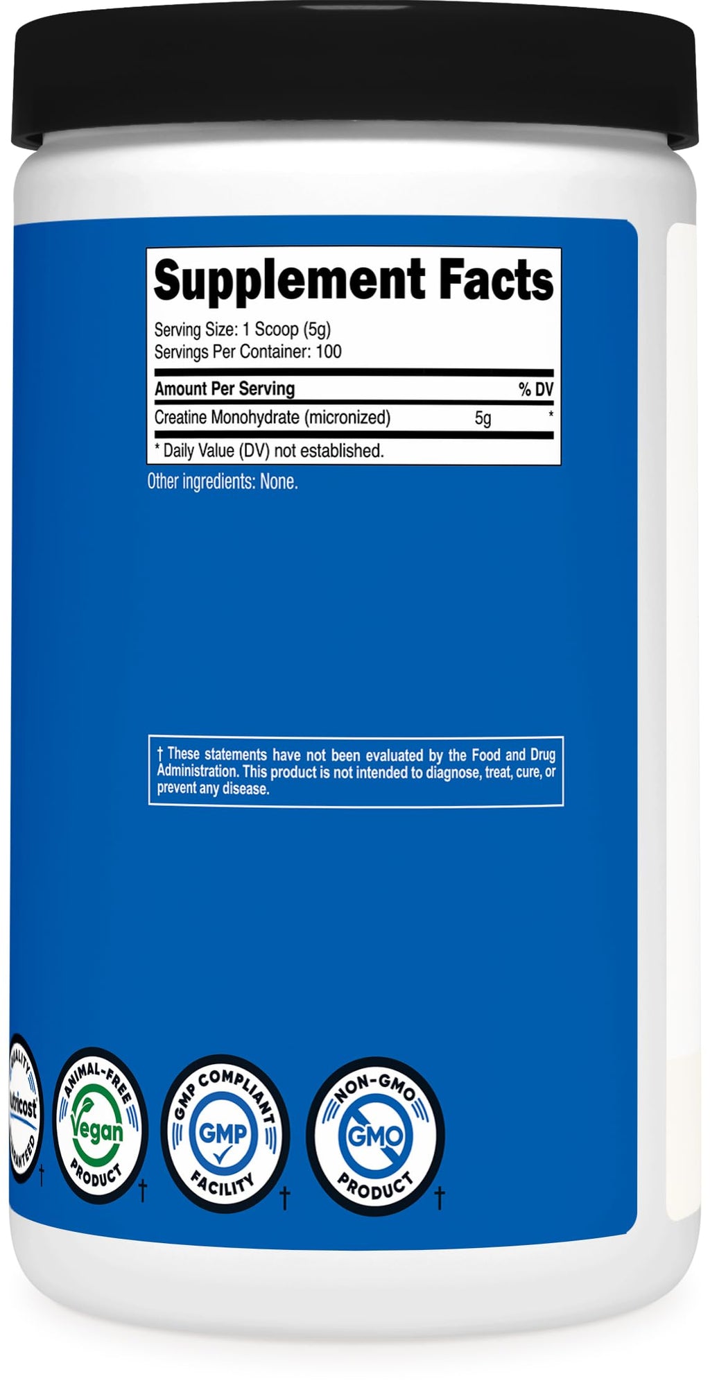 Micronized Creatine Monohydrate Powder 5g – 100 Servings