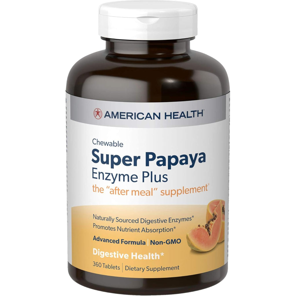 Papaya Enzyme Digestive Supplement – Enzyme Support, 360 Tablets