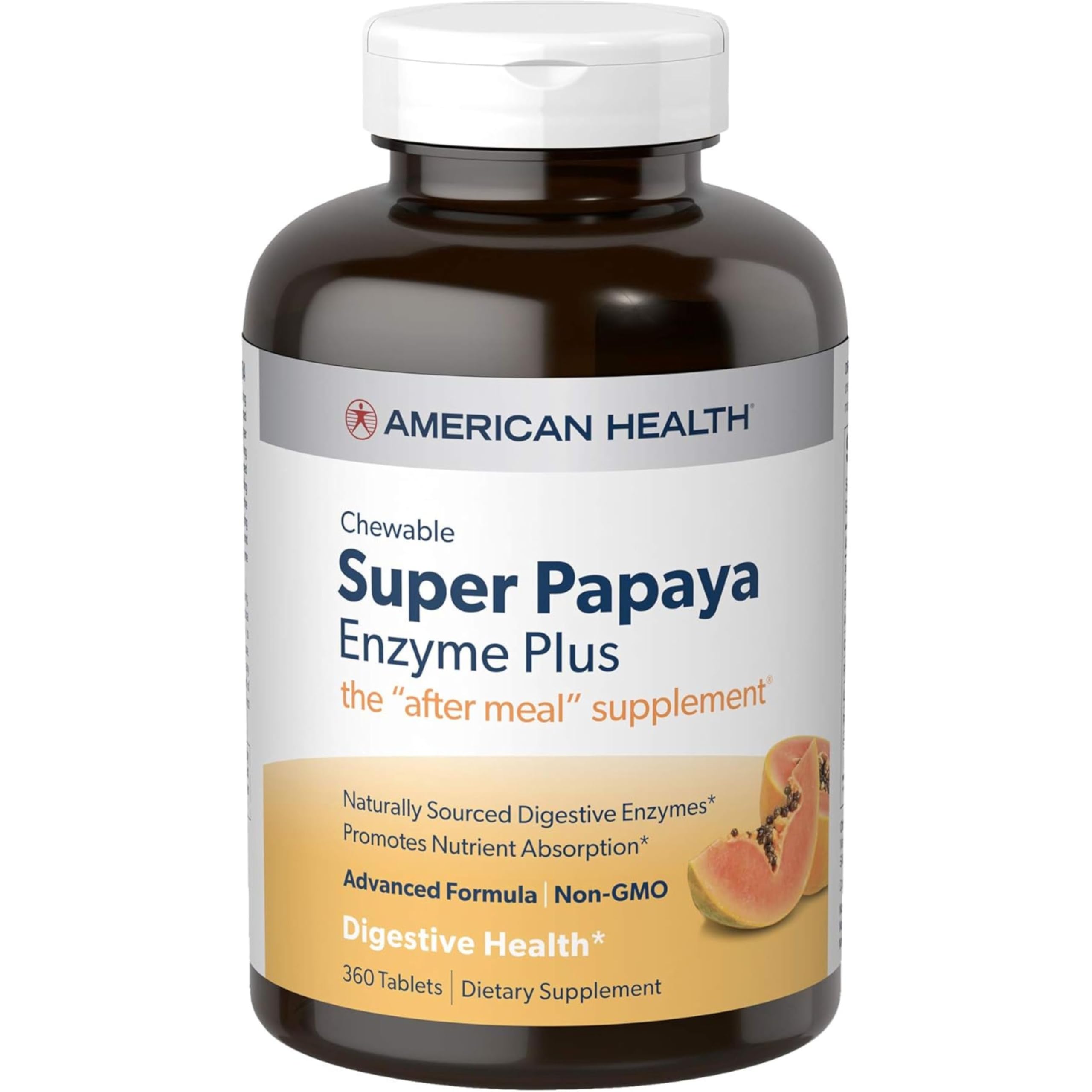 Papaya Enzyme Digestive Supplement – Enzyme Support, 360 Tablets